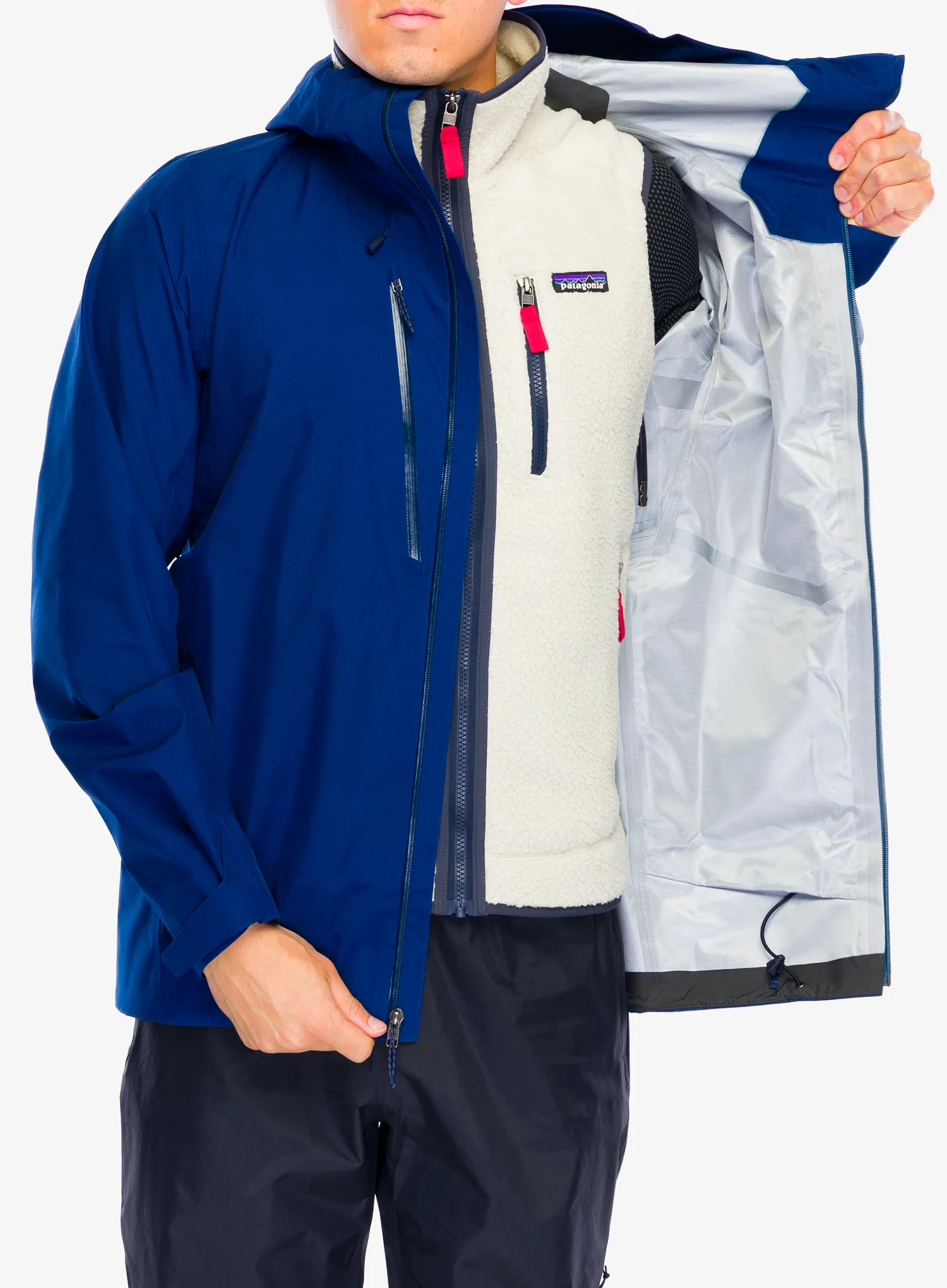 Geaca impermeabila Patagonia Triolet Jkt - clement blue