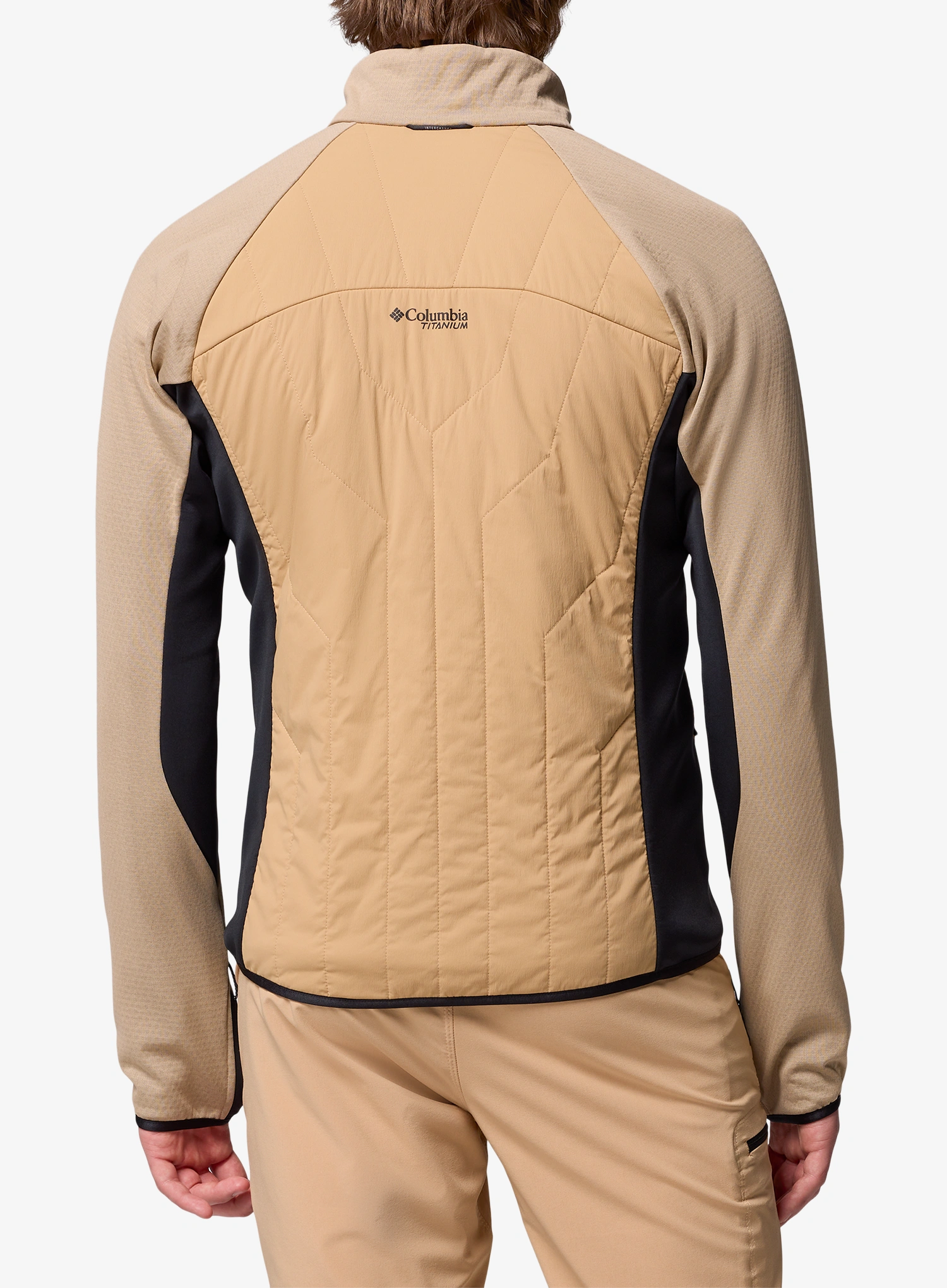 Geaca hibridă Columbia Arctic Crest Hybrid Full Zip - canoe/black