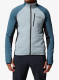 Geaca hibridă Columbia Arctic Crest Hybrid Full Zip - crushed blue/everblue/black