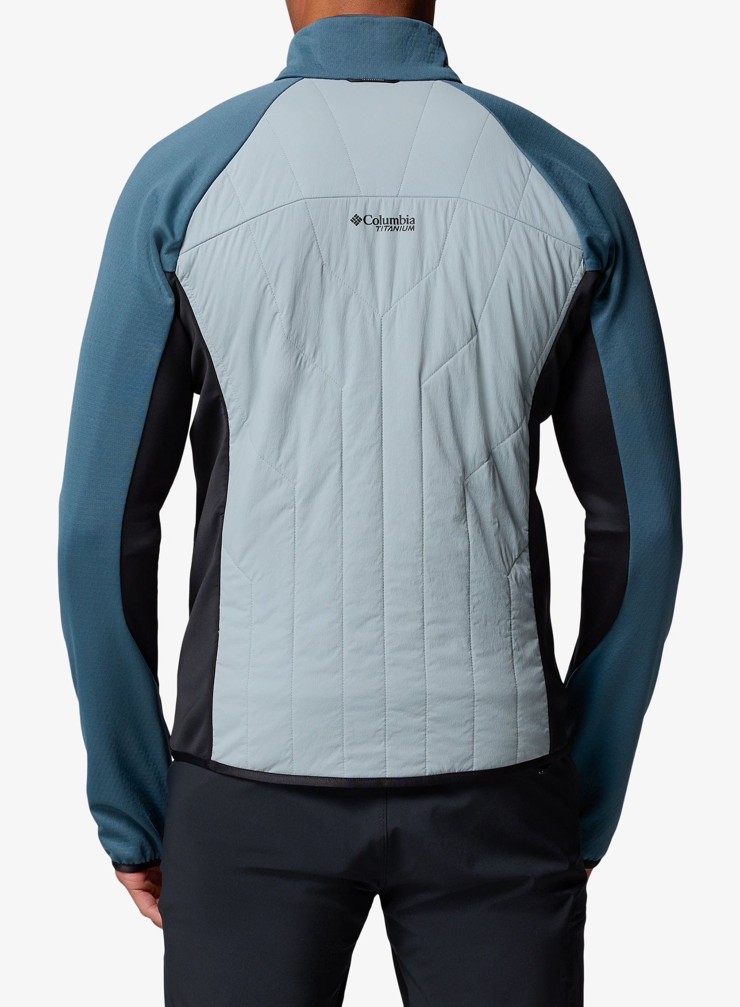 Geaca hibridă Columbia Arctic Crest Hybrid Full Zip - crushed blue/everblue/black