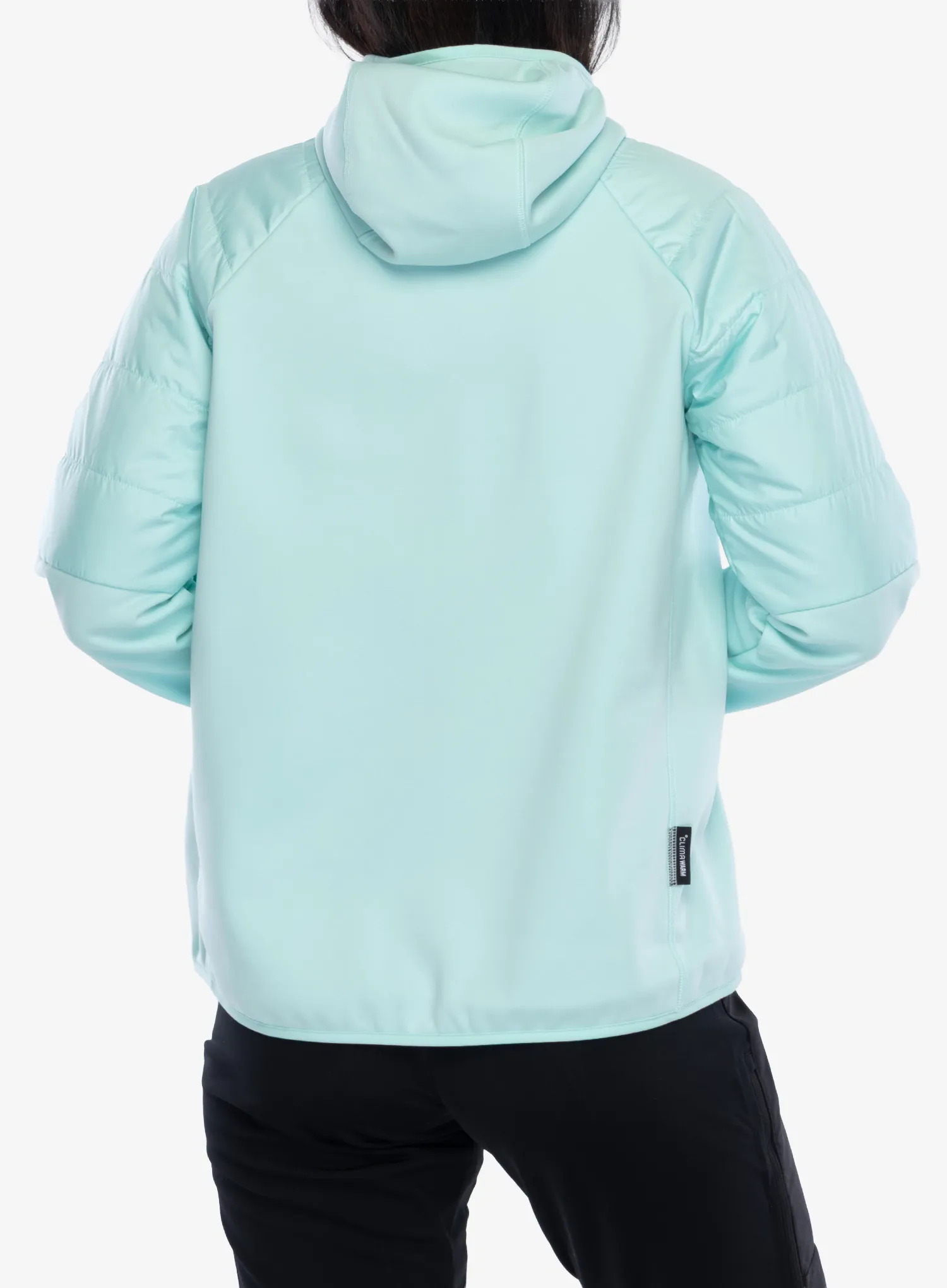 Geaca hibridă femei adidas TERREX Multi CLIMAWARM Insulated Hybrid Hooded Jacket - semi flash aqua