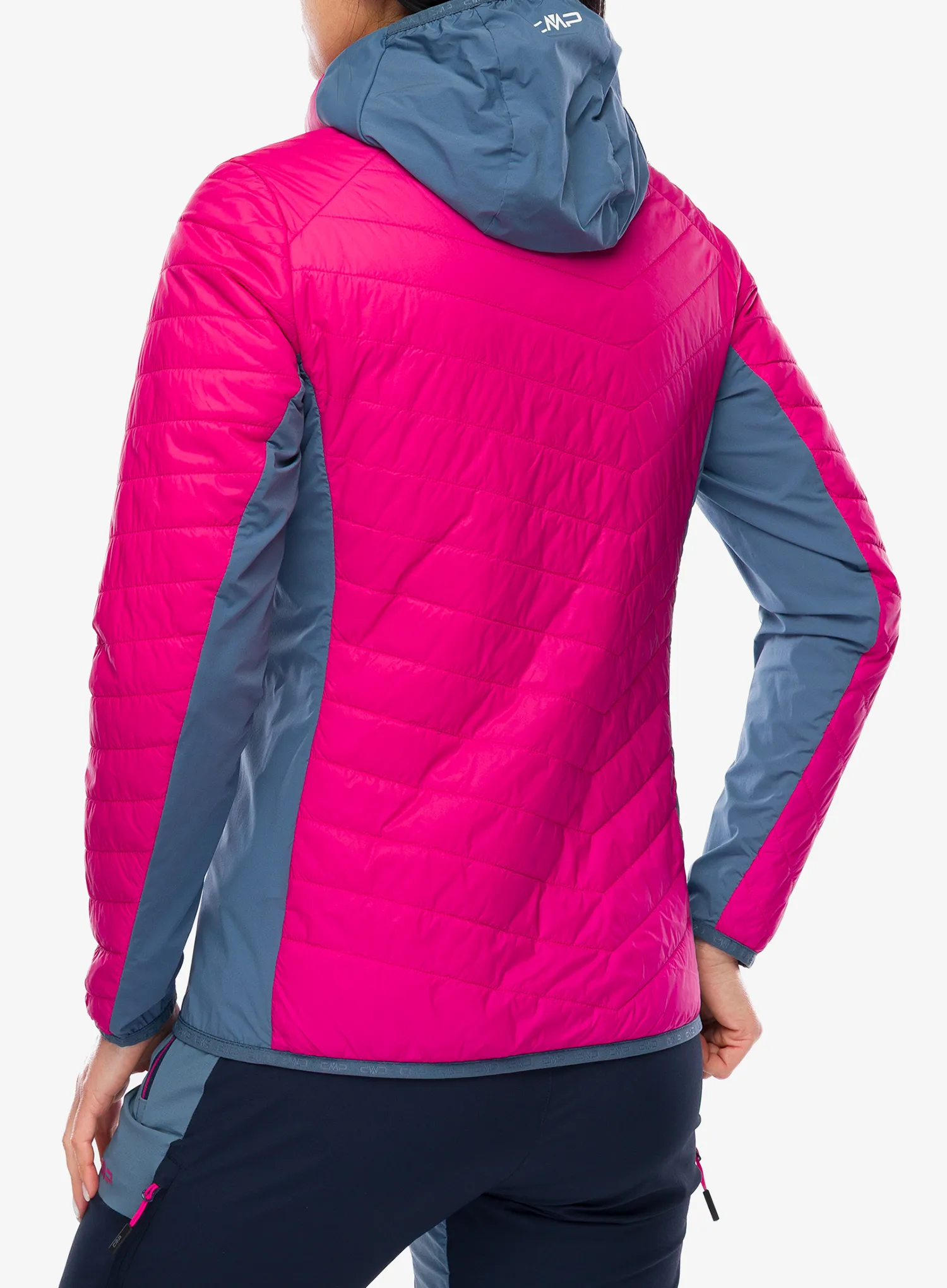 Geaca hibridă femei CMP Yurexa Jacket Hybrid Fix Hood - magenta