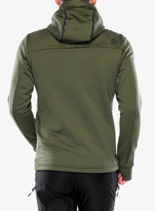 Geaca hibridă Didriksons Zuko Full Zip - deep green