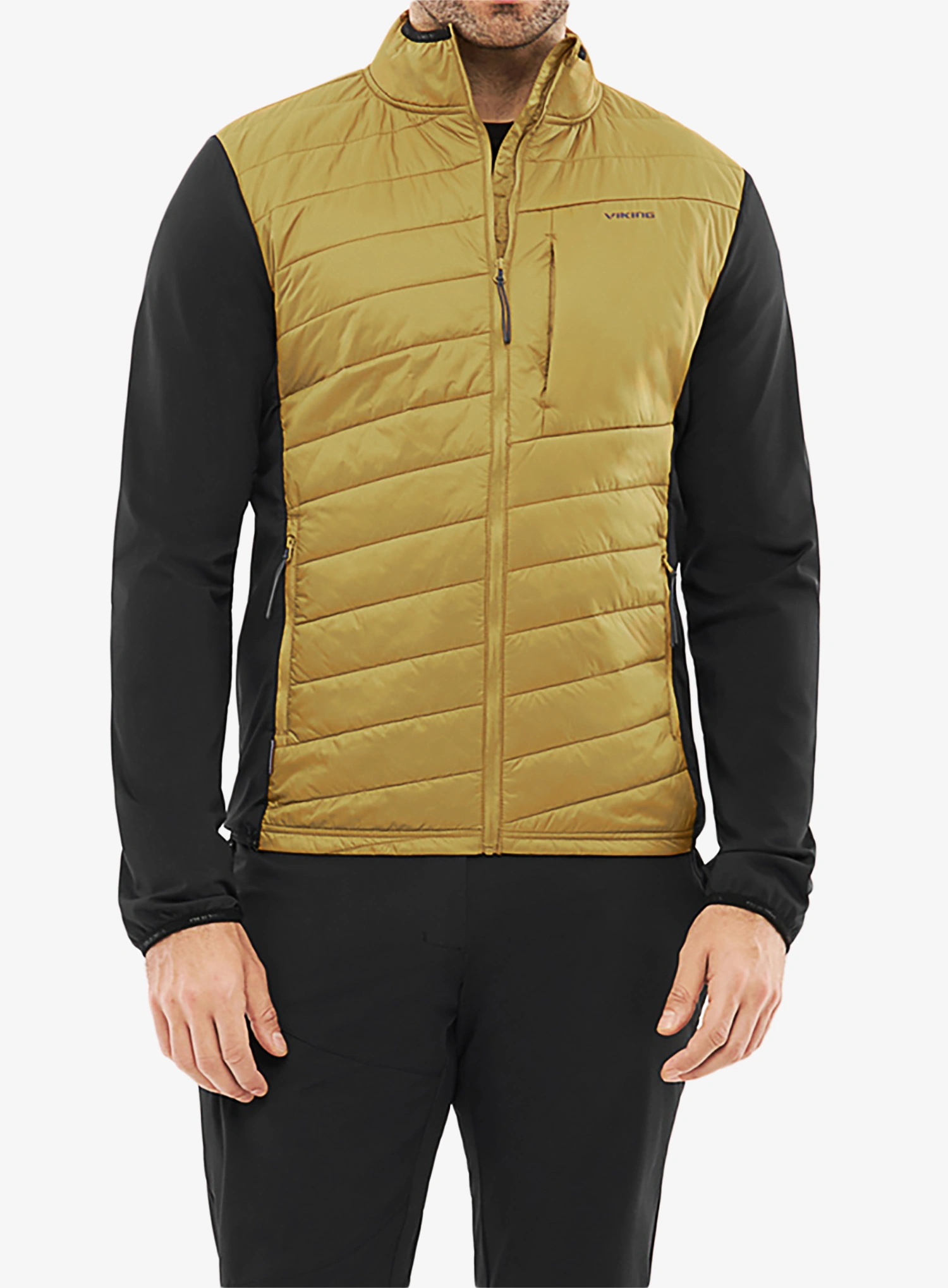 Geaca hibridă Viking Zemu - black/light brown