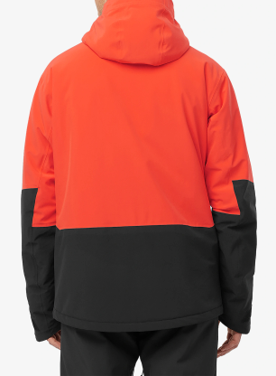 Geaca schi Salomon Highland Jacket - cherry tomato/deep black