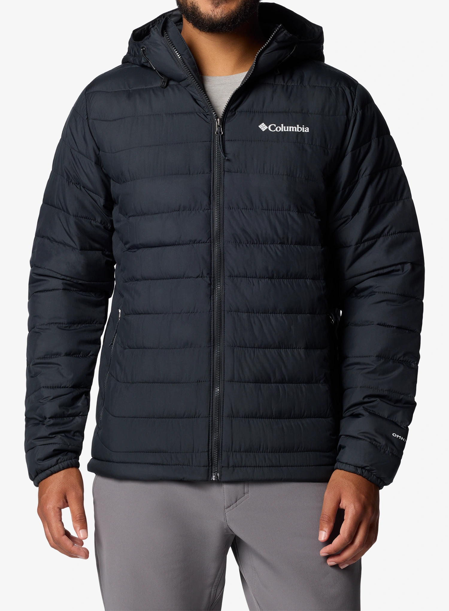 Geaca izolată Columbia Powder Lite II Hooded Jacket - black