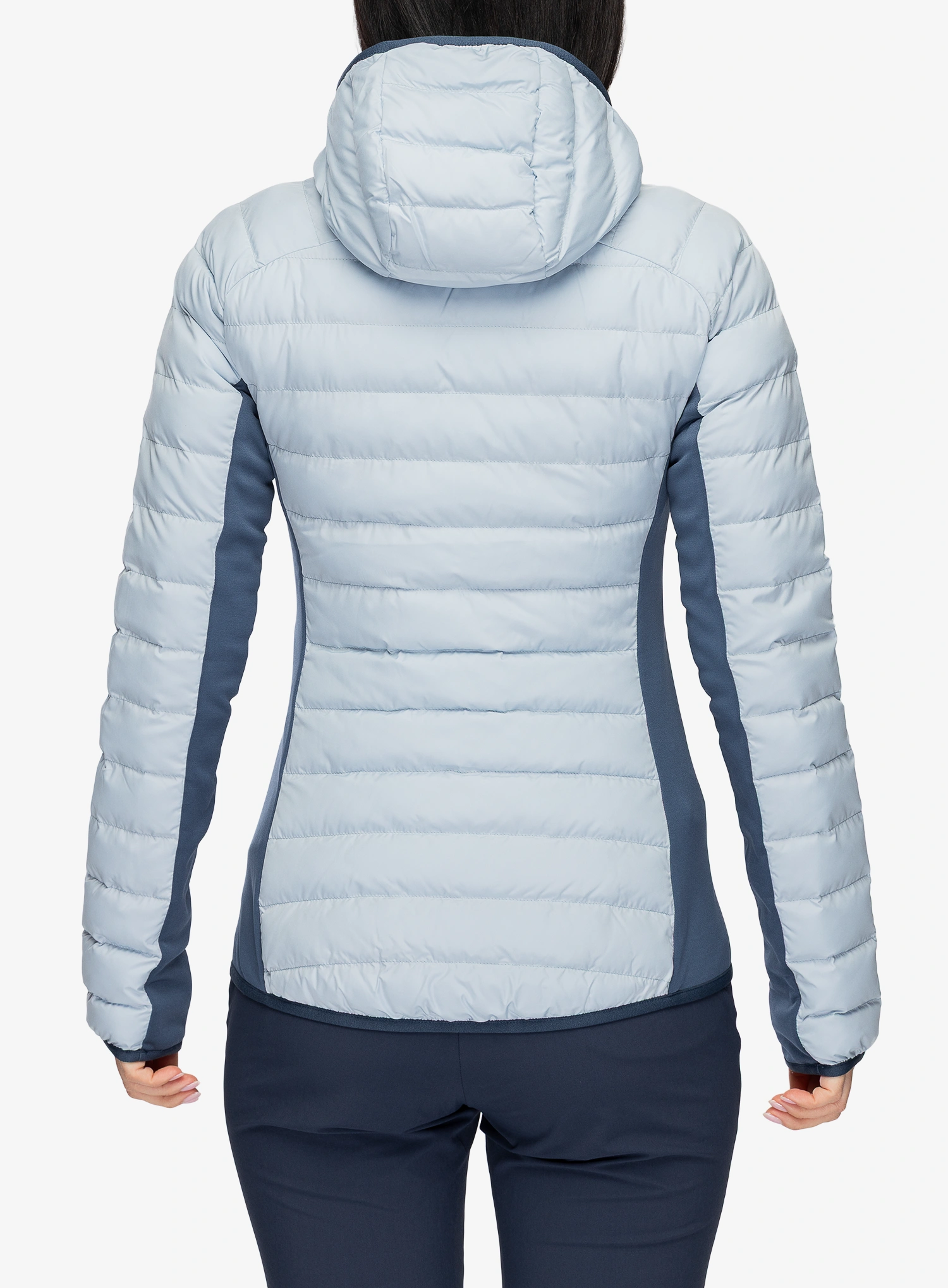 Geaca izolată pentru femei Millet Fitz Roy Warm Hoodie - iceberg/dark denim
