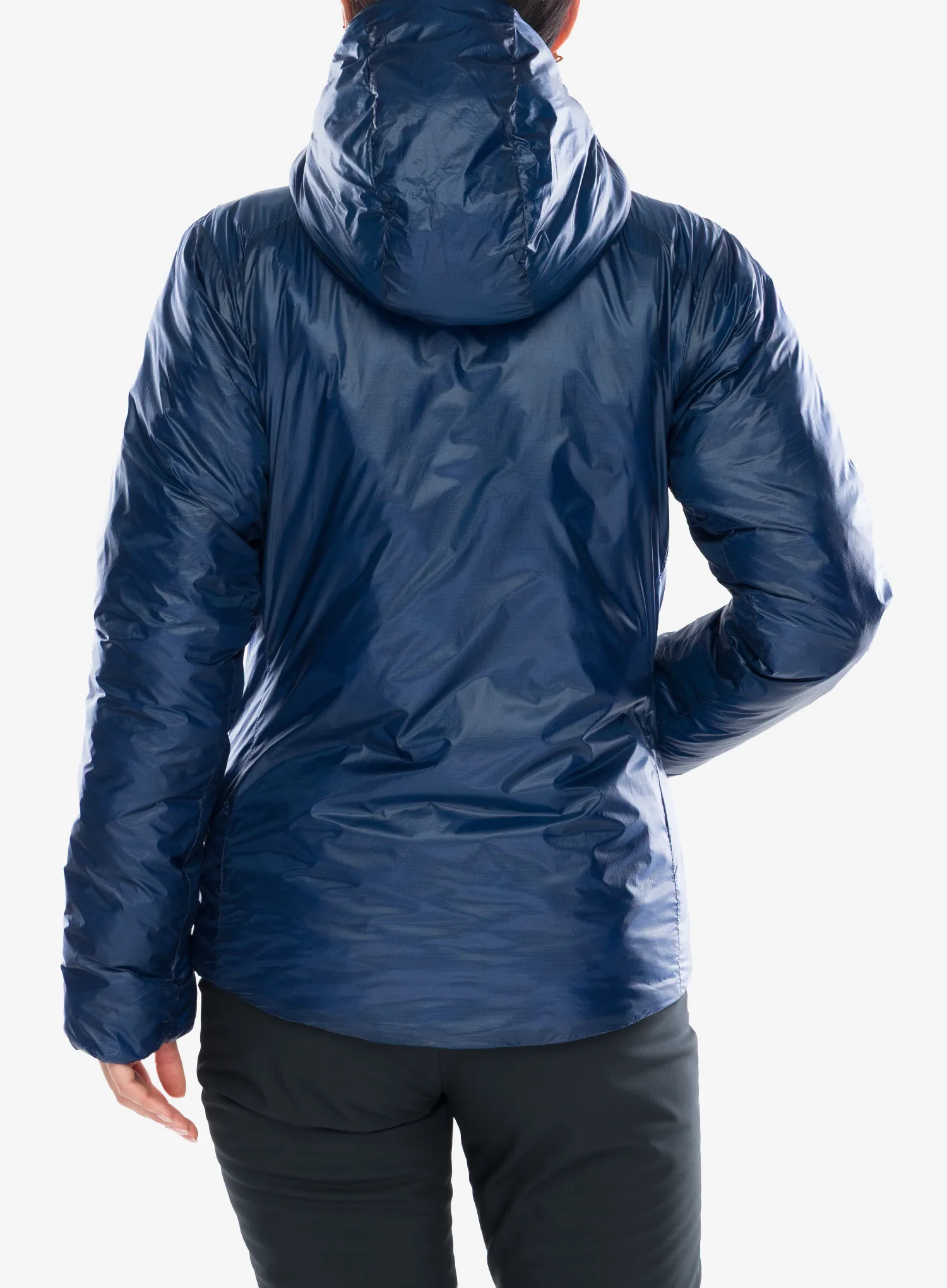Geaca izolată pentru femei Mountain Equipment Oreus Hooded Jacket -  blue admiral