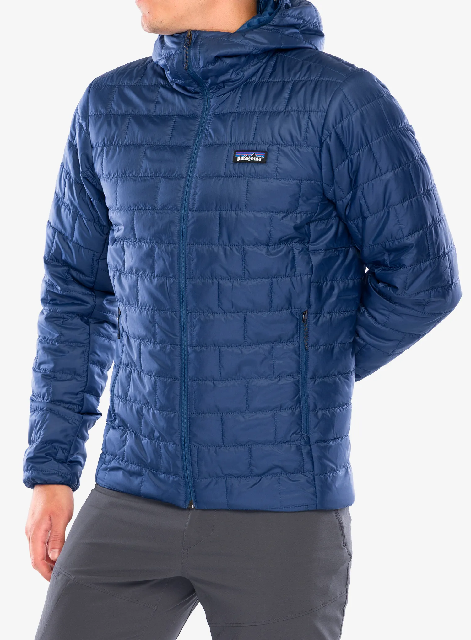 Geaca Patagonia Nano Puff Hoody - clement blue