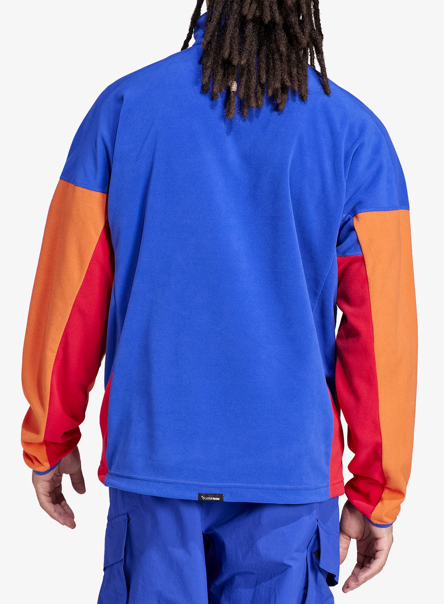 Jachetă fleece adidas TERREX Multi Climawarm Fleece Anorak - selubl/seimor/purrub