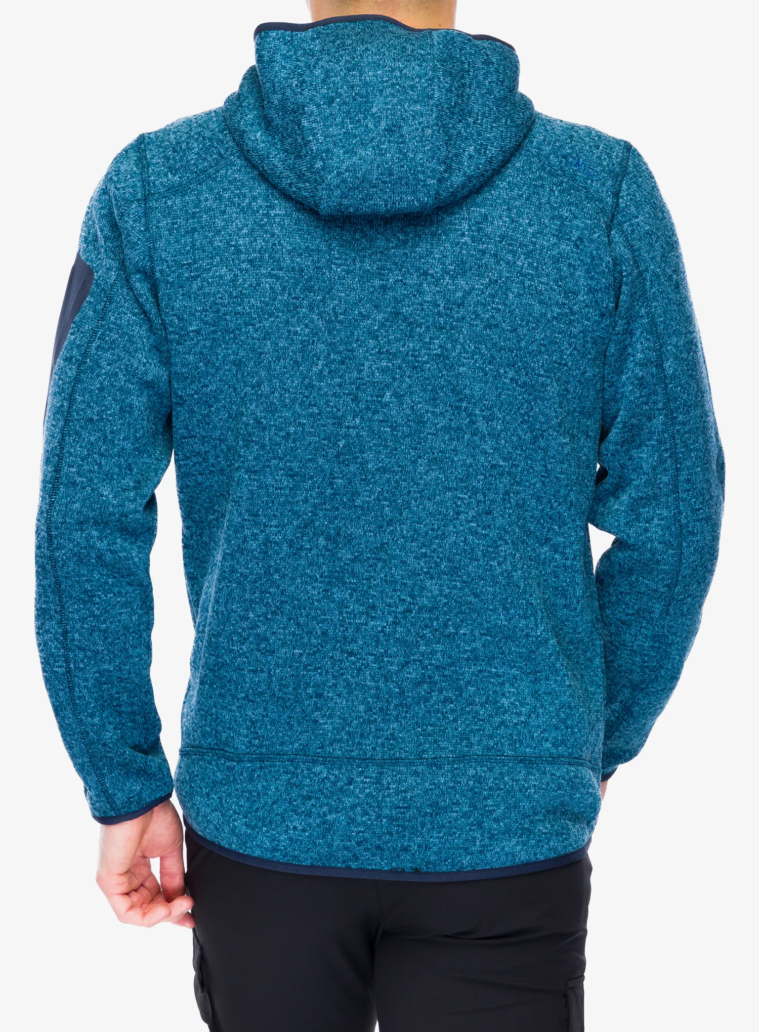 Jachetă fleece CMP Borgis Fix Hood Jacket - ocean/b. blue