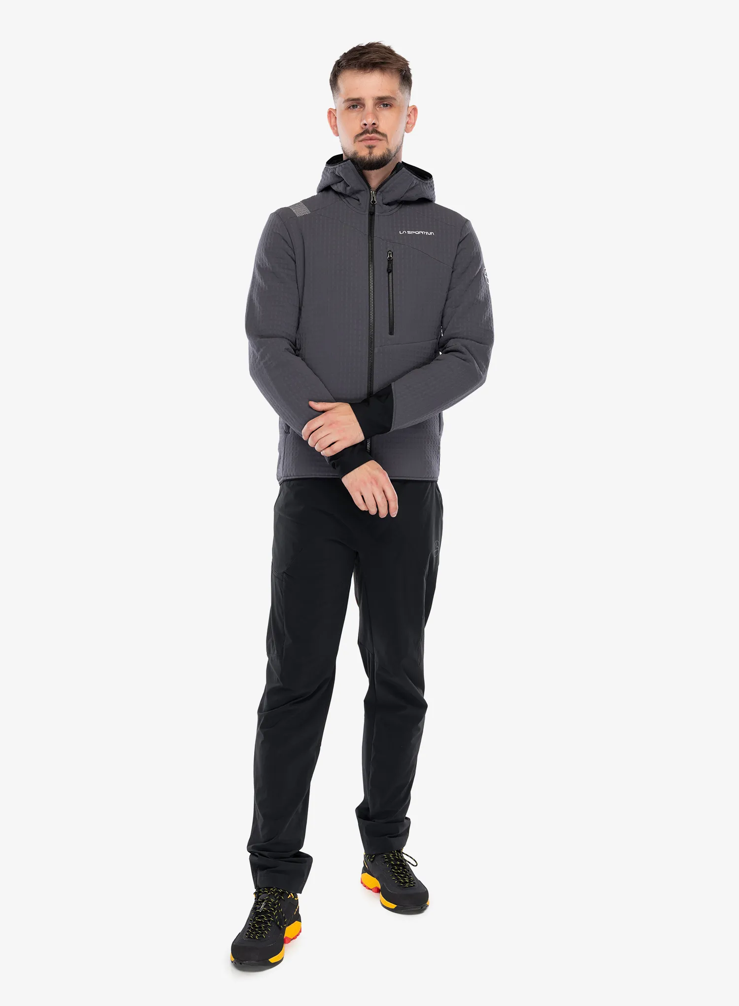 Jachetă fleece La Sportiva Bristen Thermal Hoody - chalk/onyx