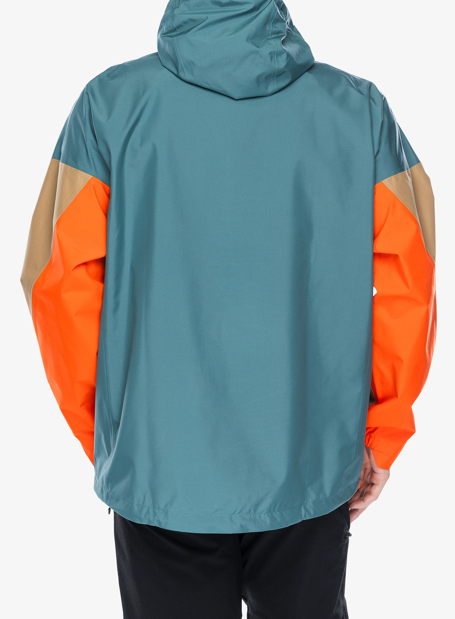 Scurta de ploaie adidas TERREX Xploric 2.5L Climaproof Anorak - prel teal/cardbo/semi imp oran