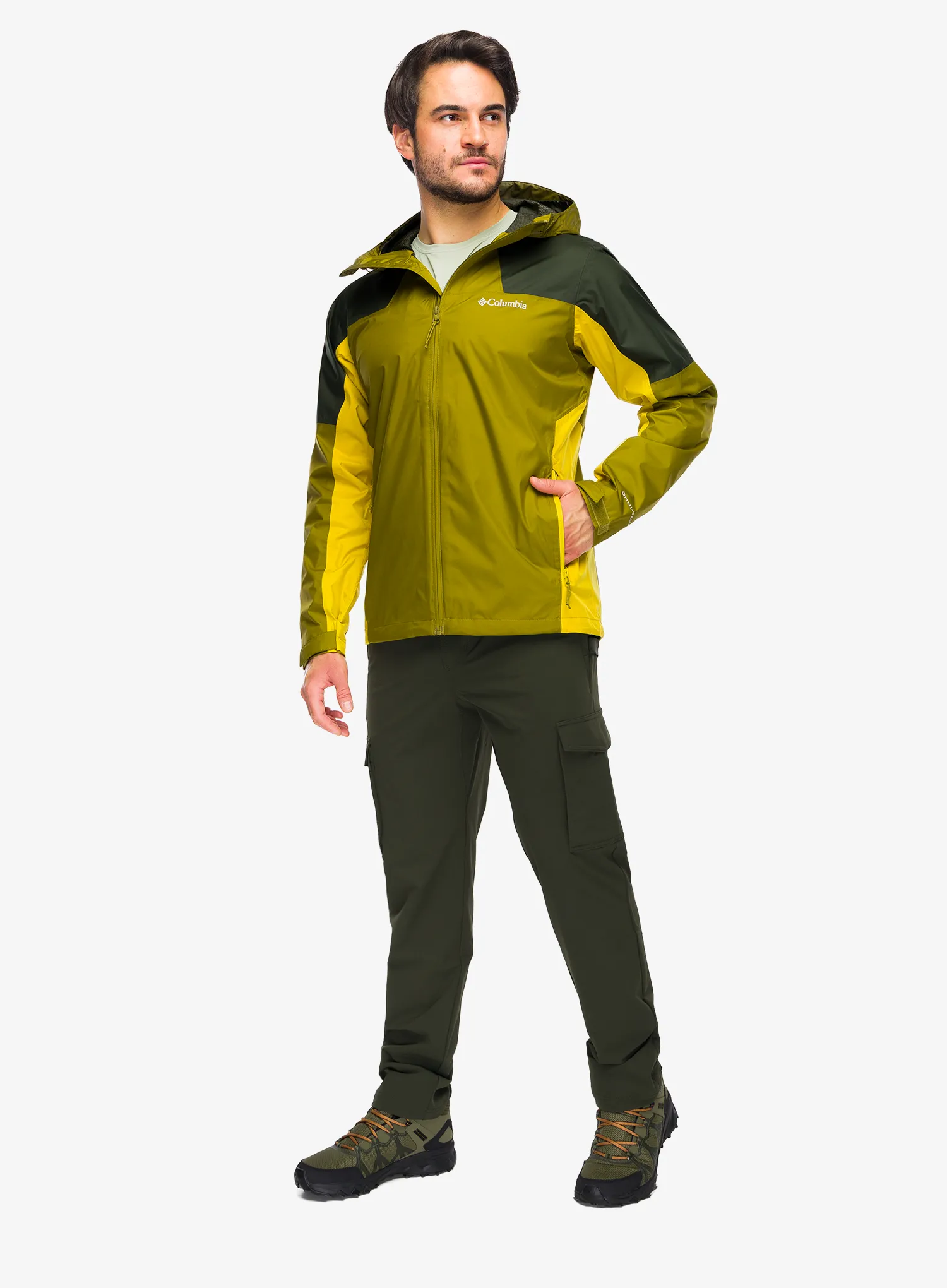 Scurta de ploaie Columbia Inner Limits III Jacket - mossy green/greenscape/a.moss