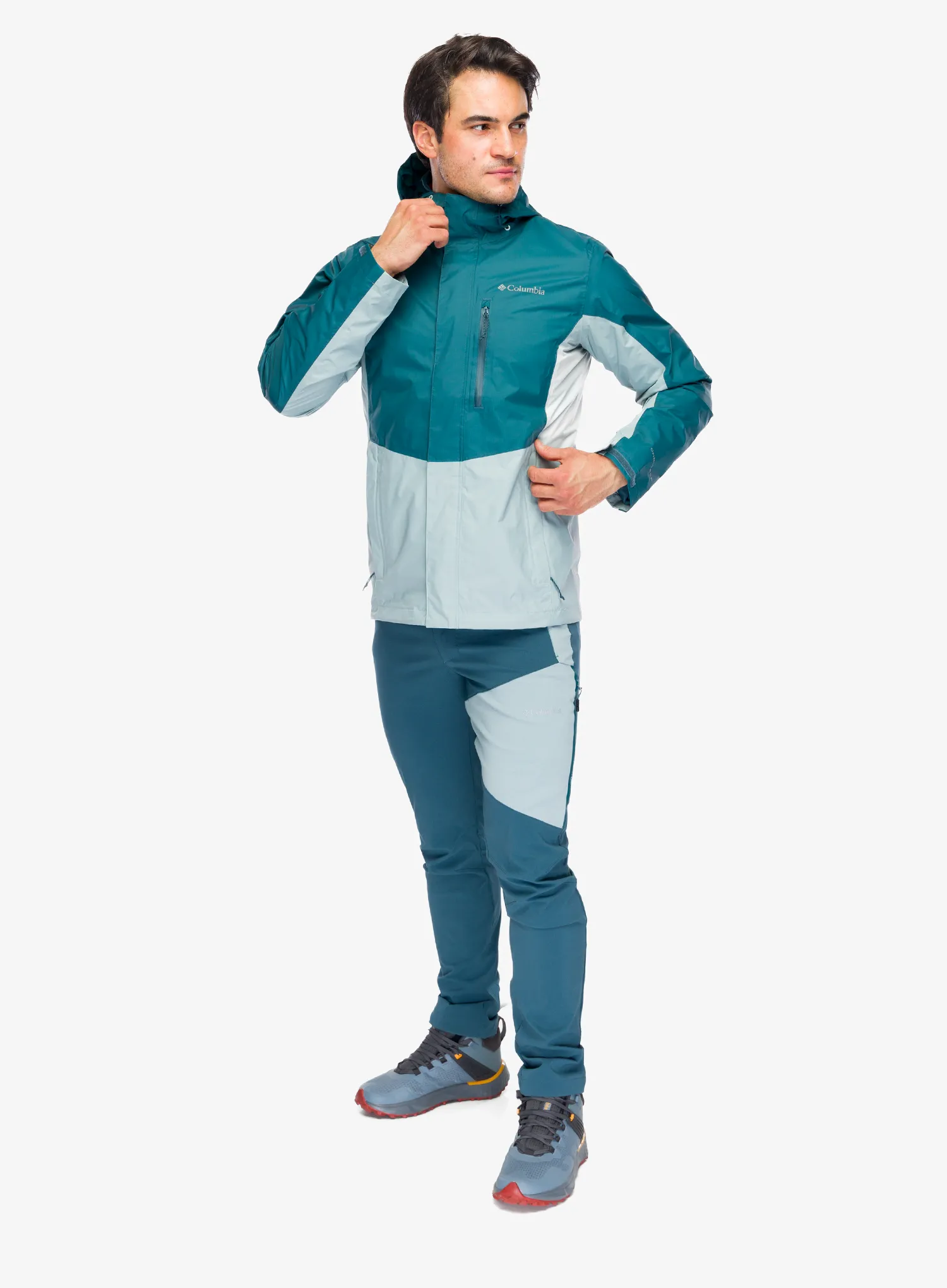 Scurta de ploaie Columbia Pouring Adventure III Jacket - everblue