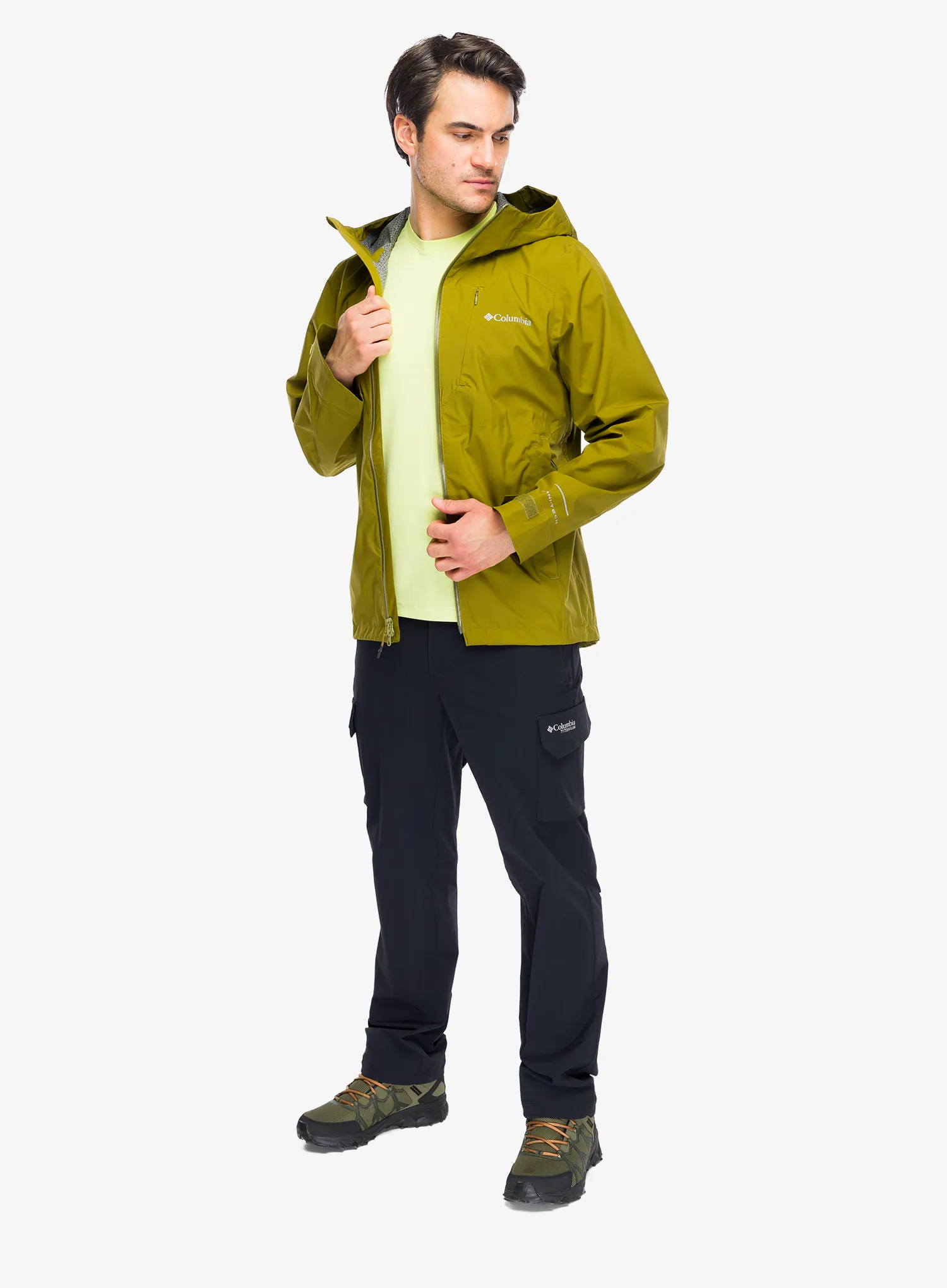 Scurta de ploaie Columbia Trailborne 2.5L Shell - mossy green