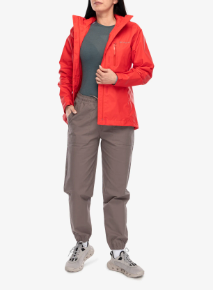 Geaca de ploaie femei Columbia Pouring Adventure III Jacket - poppy red