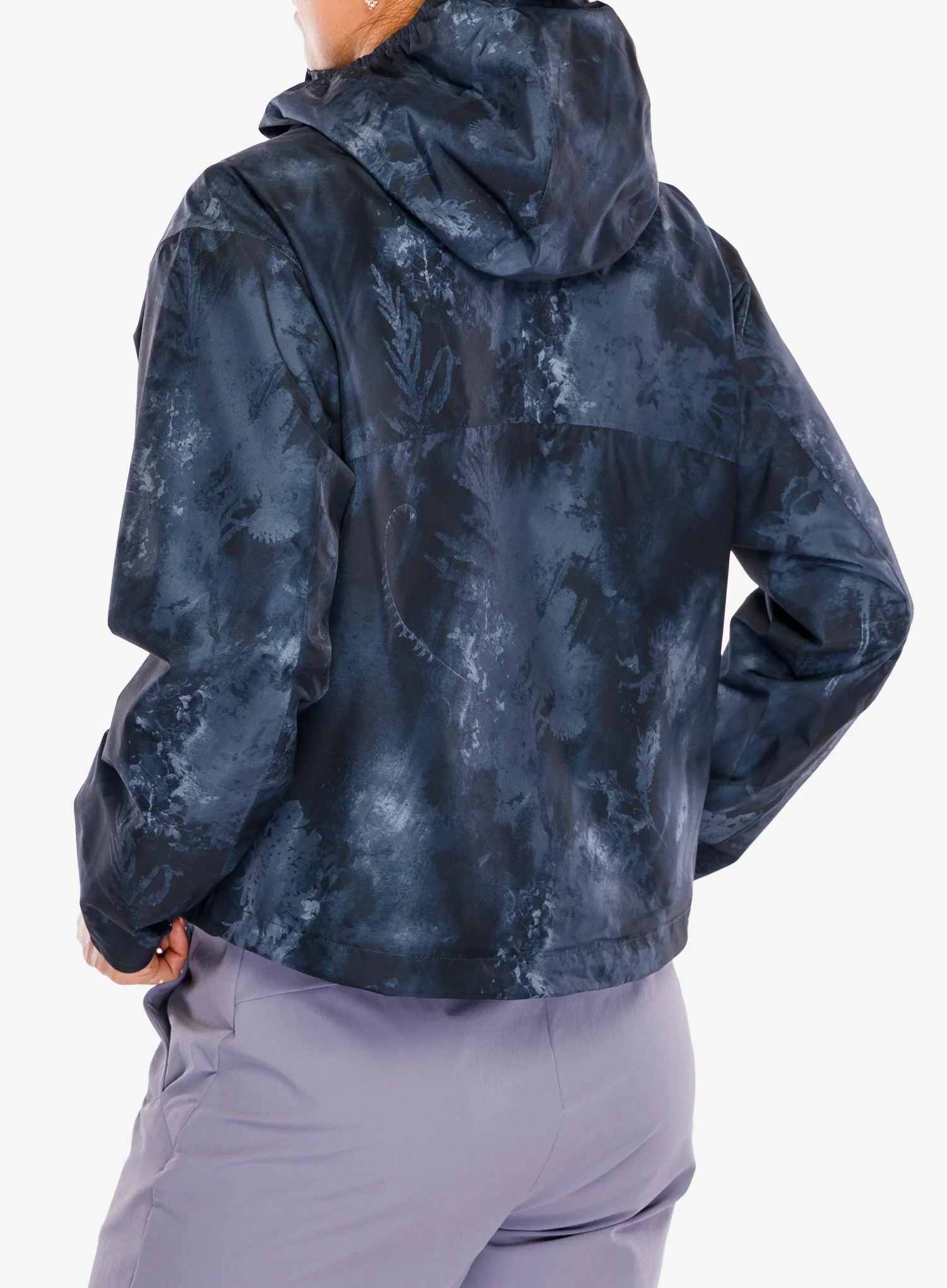 Geaca de ploaie femei Salomon Outscape 2L Short Jkt - blue nights/blue
