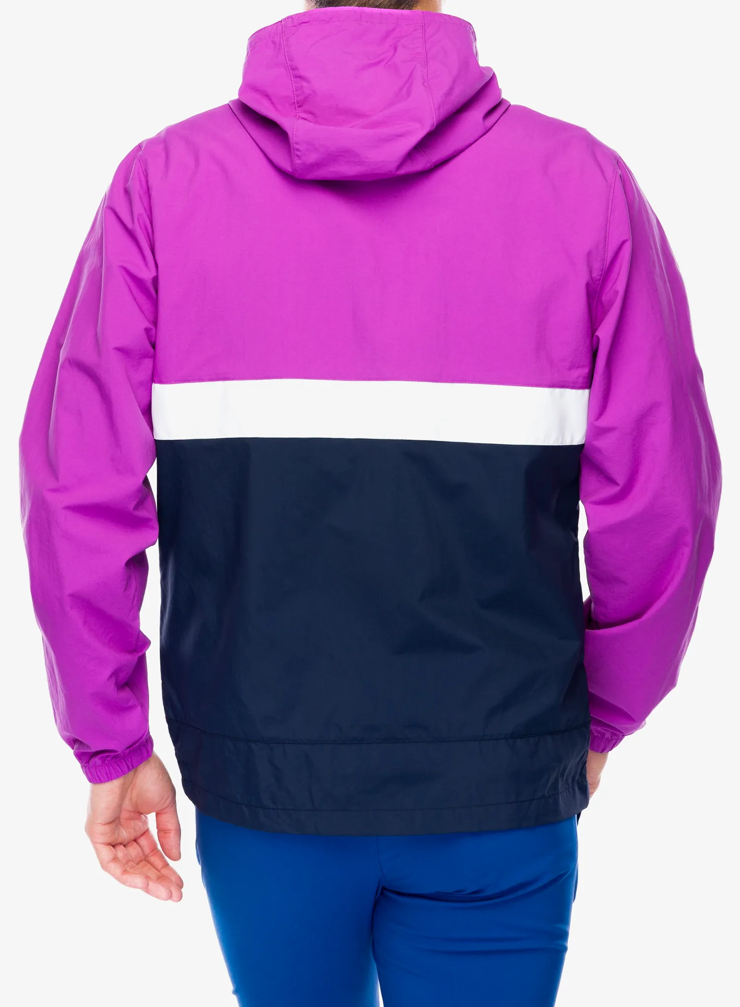 Geaca de vant Columbia Spire Valley Hooded Windbreaker - razzle/collegiate navy/white