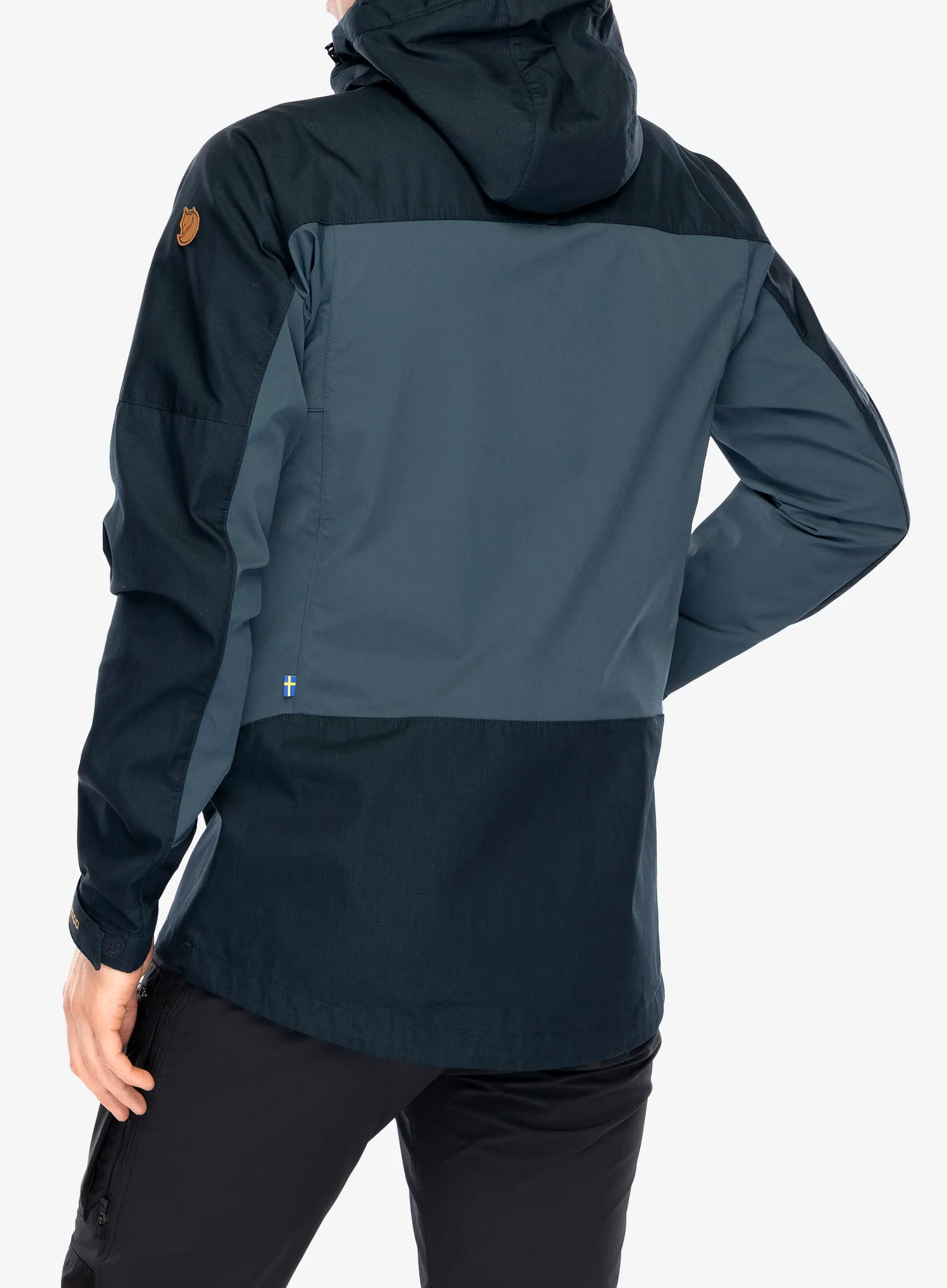 Geaca de vant Fjallraven Abisko Lite Trekking Jacket - dark navy/mountain blue