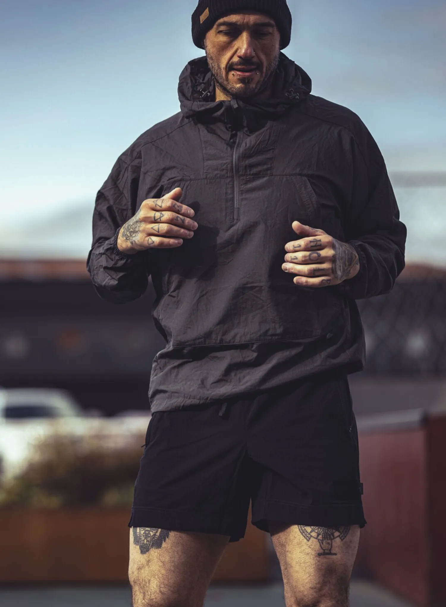 Geaca de vant Helikon-Tex Windrunner Windshirt WindPack Nylon - black