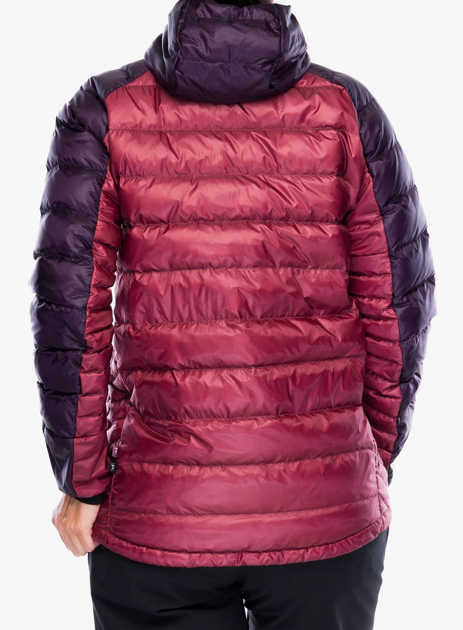 Geaca matlasata femei adidas TERREX Xperior COLD.RDY Down Hooded Jkt - aurora black/quiet crimson