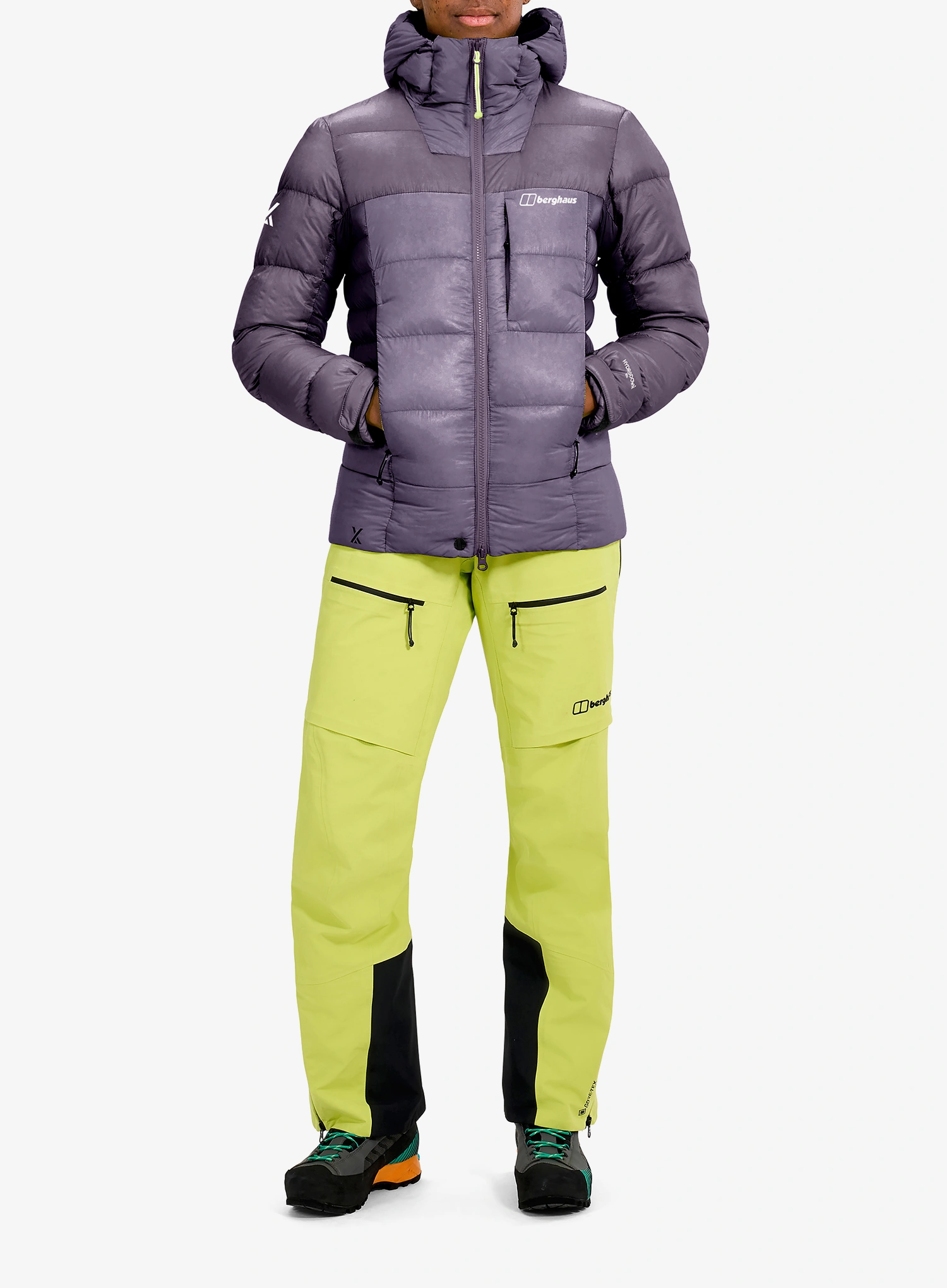 Geaca matlasata femei Berghaus MTN Arete Ultra Down Hoody - purple planet