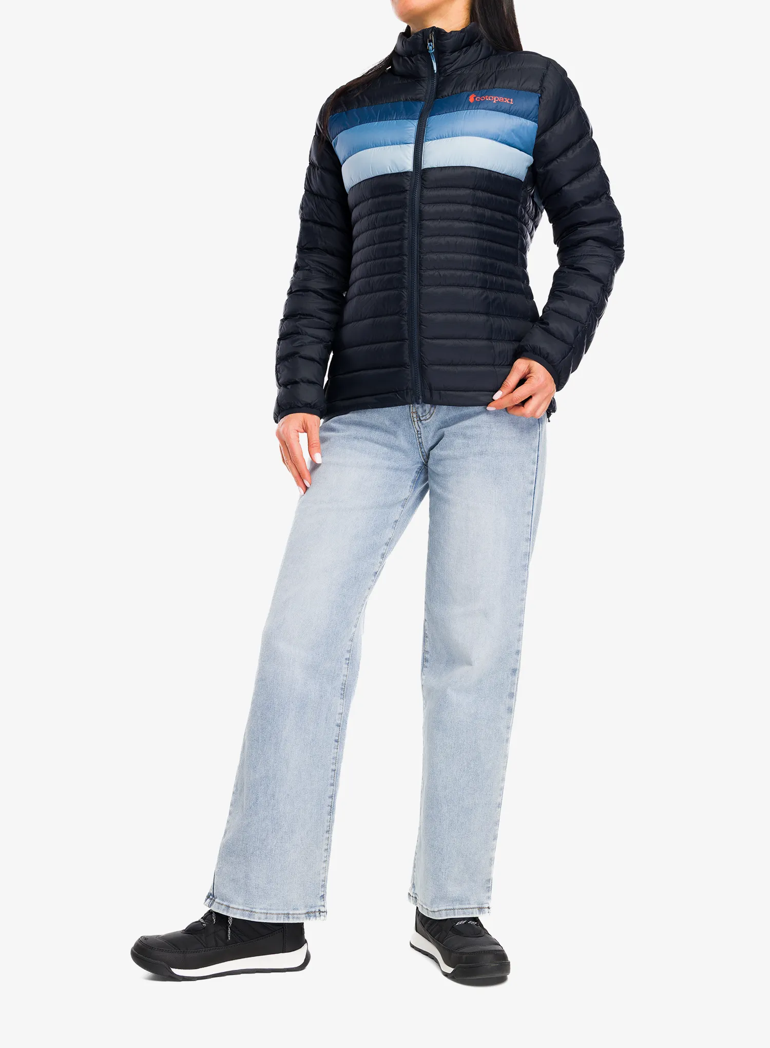 Geaca matlasata femei Cotopaxi Fuego Down Jacket - carbon stripes