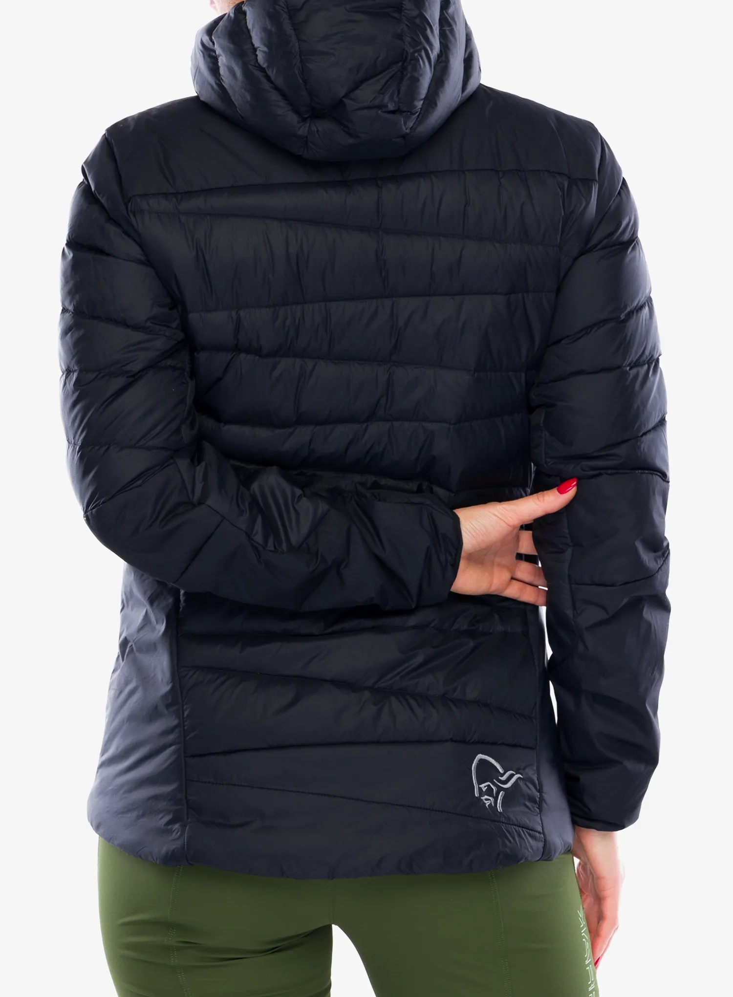 Geaca matlasata femei Norrona Falketind Down750 Hood - caviar