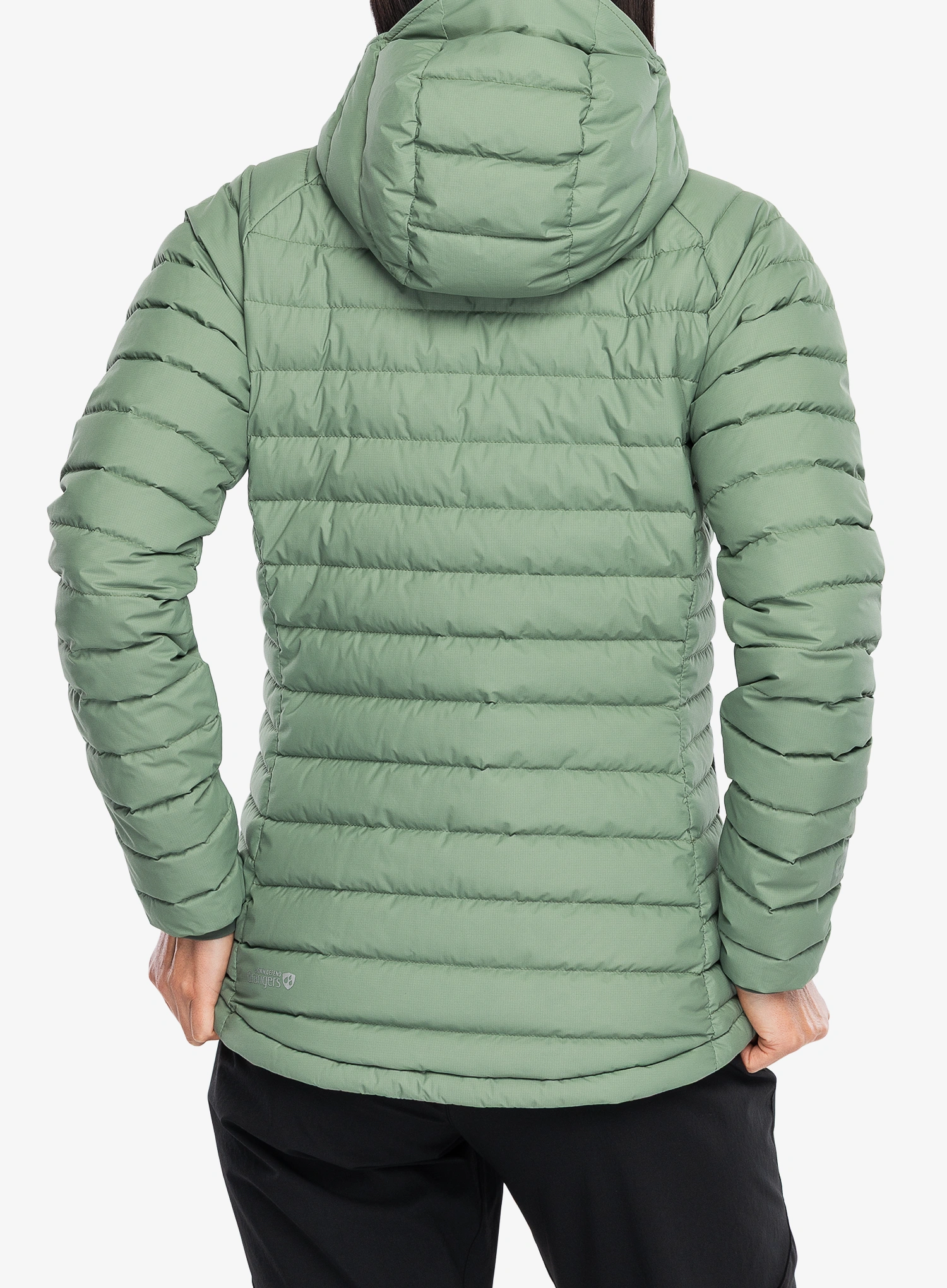 Geaca matlasata femei Rab Microlight Windstopper Hoody - dark fig green