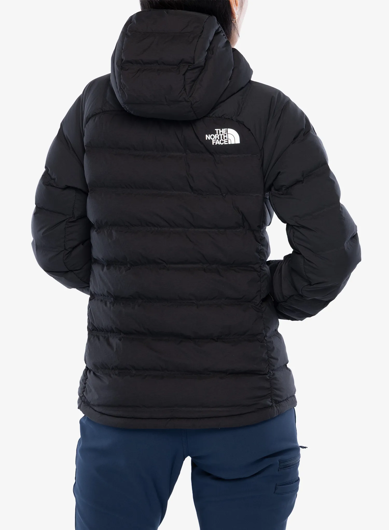 Geaca matlasata femei The North Face Abseil Stretch Down Hoodie - tnf black