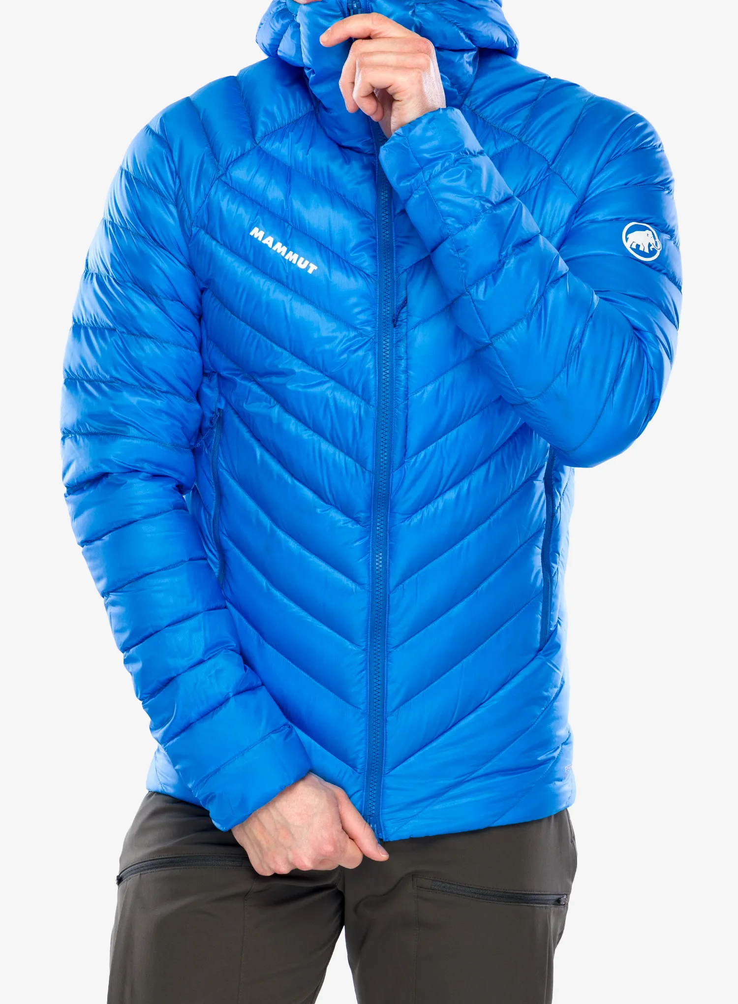 Geaca matlasata Mammut Broad Peak IN Hooded Jacket - glacier blue