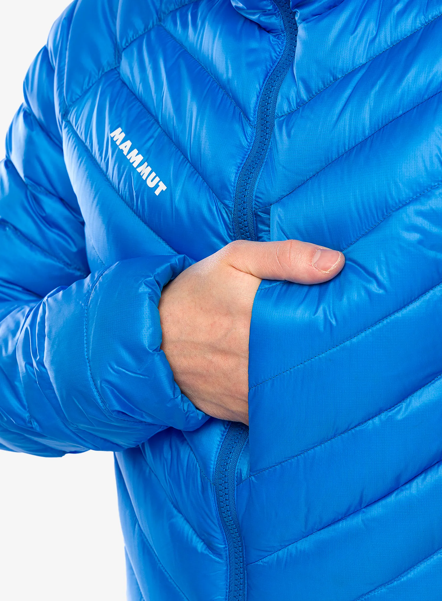 Geaca matlasata Mammut Broad Peak IN Hooded Jacket - glacier blue