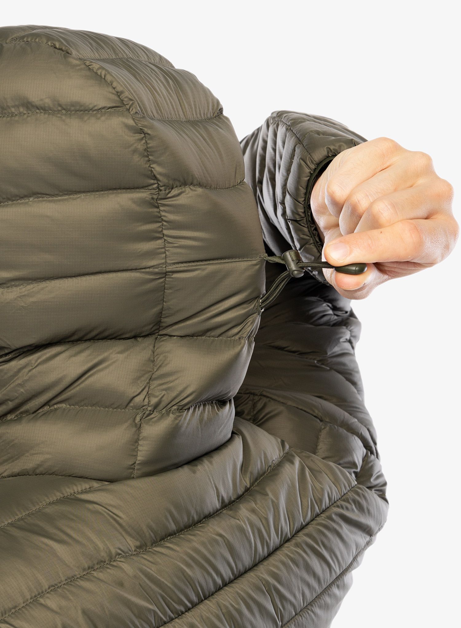 Geaca matlasata Patagonia Down Sweater Hoody - pine needle green