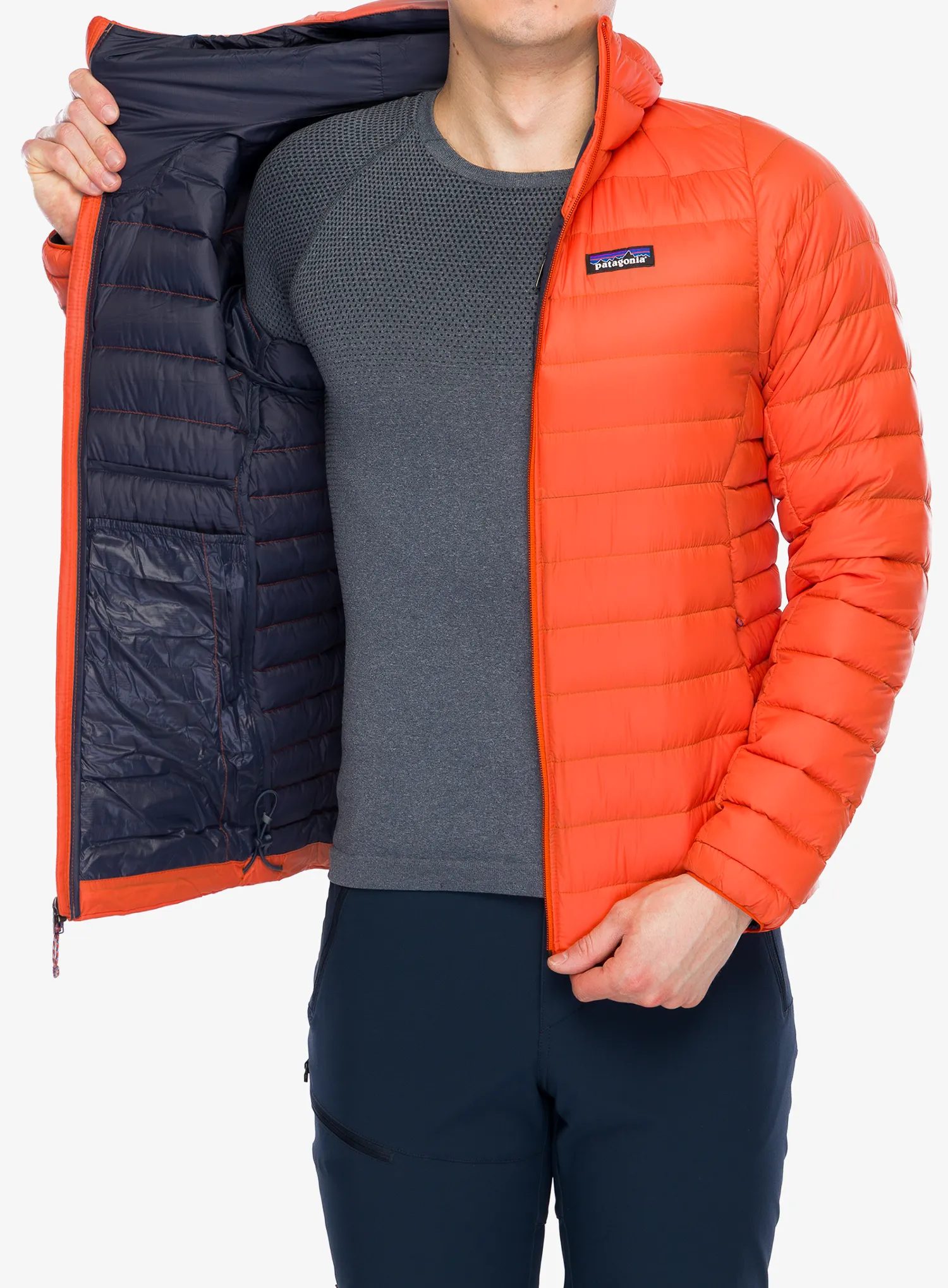 Geaca matlasata Patagonia Down Sweater Hoody - pollinator orange