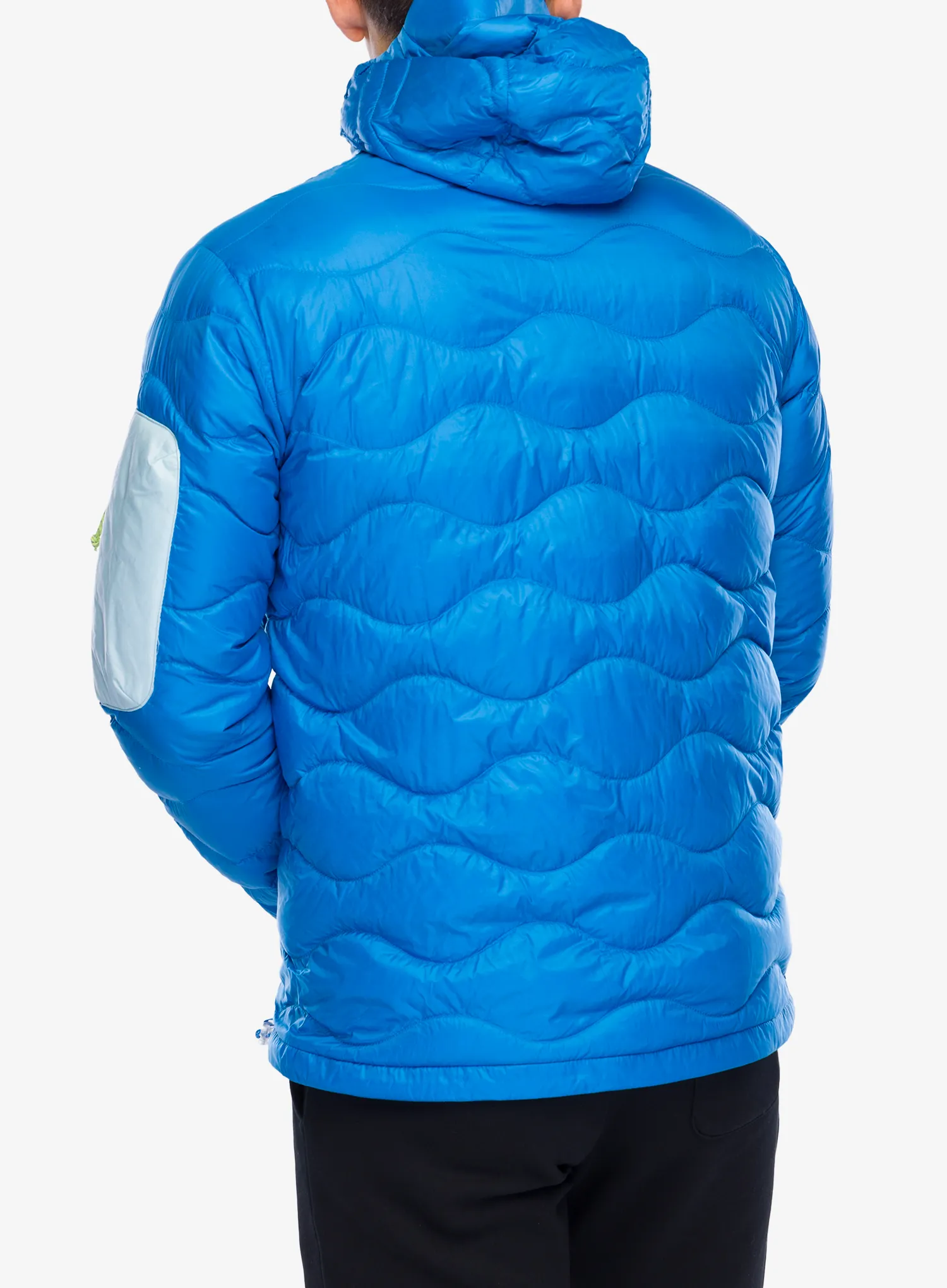 Geaca matlasata Peak Performance Helium Utility Down Hood Jacket - bril blue/cloud/sunny adventur