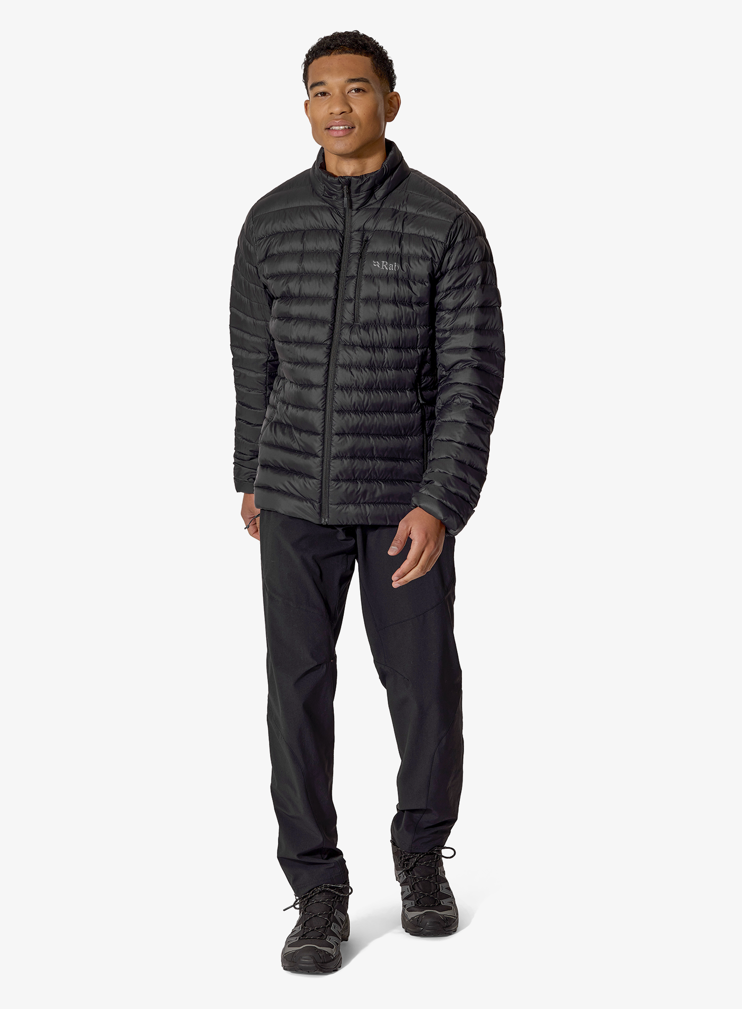 Geaca matlasata Rab Microlight Jacket - black/black