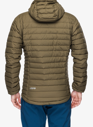 Geaca matlasata Rab Microlight Windstopper Hoody - oak