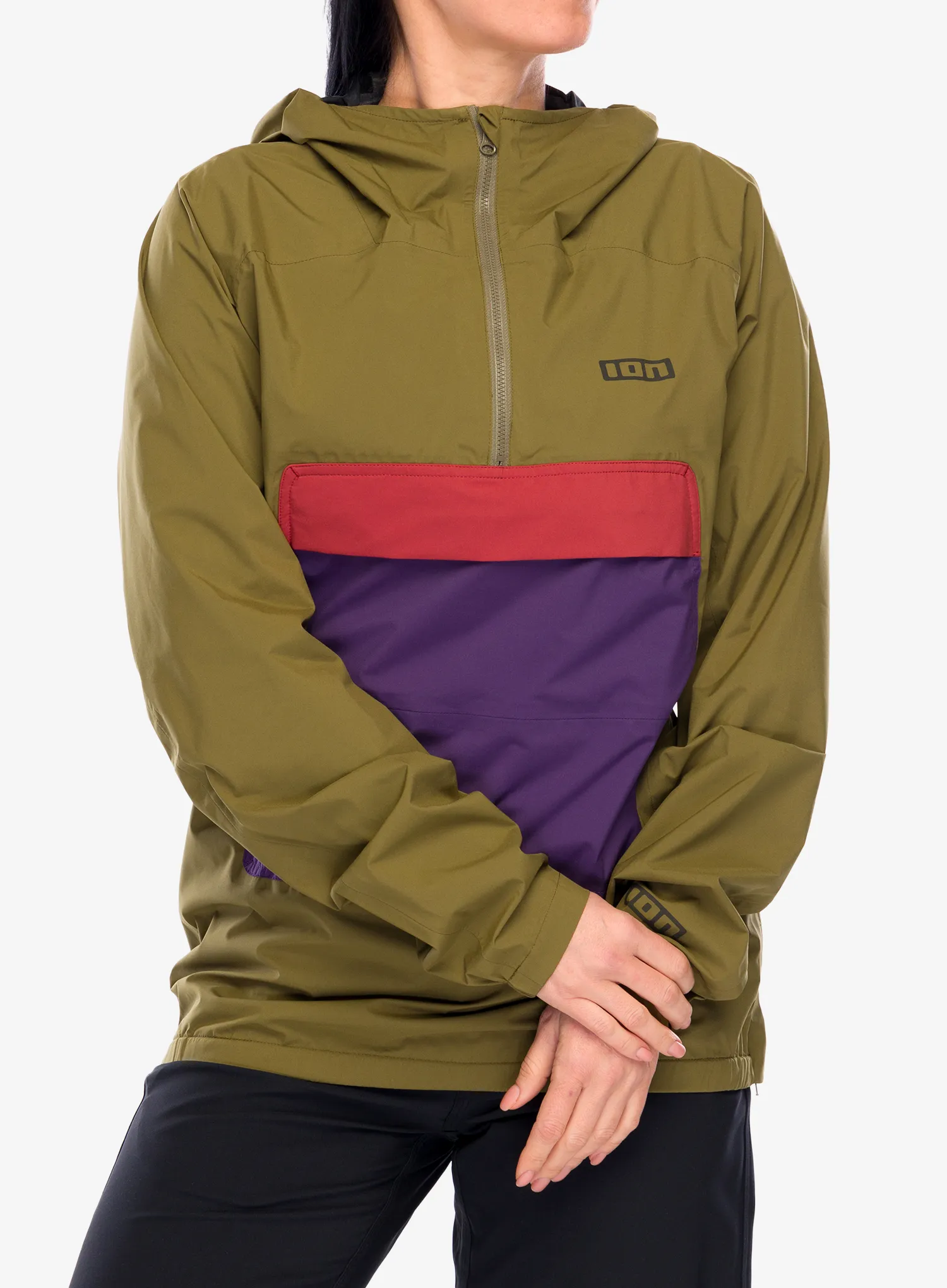 Geaca ciclism ION Shelter Anorak - dark mud