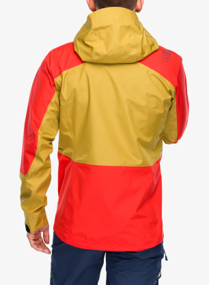 Geaca de munte La Sportiva Crossridge Evo Shell Jacket - savana/mountain red