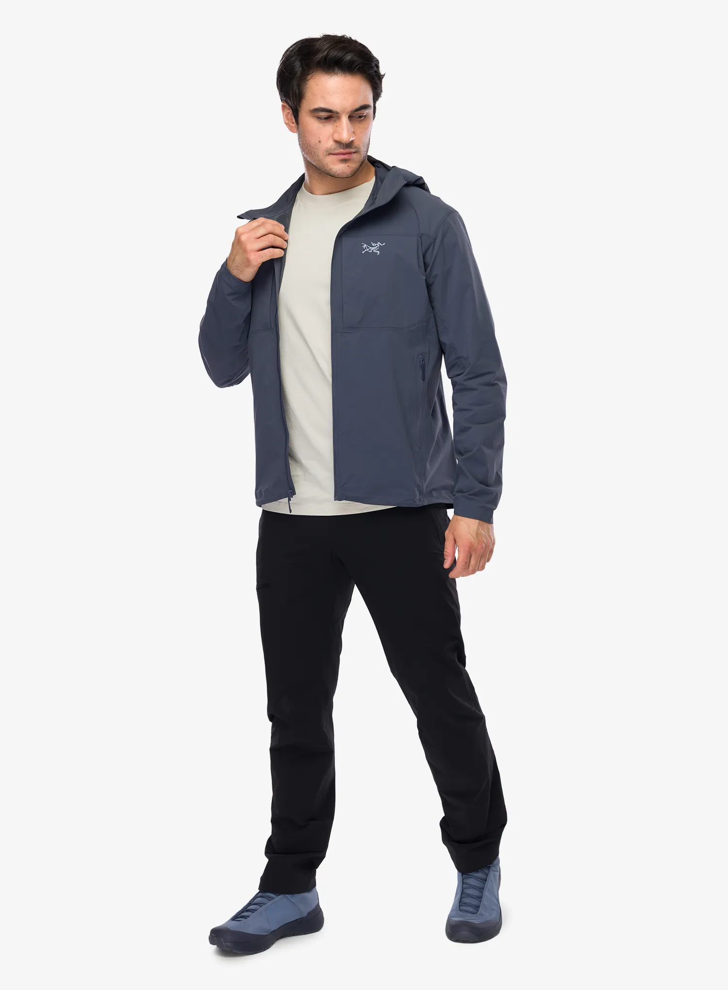 Geaca Softshell Arcteryx Gamma Lightweight Hoody - dk stratus
