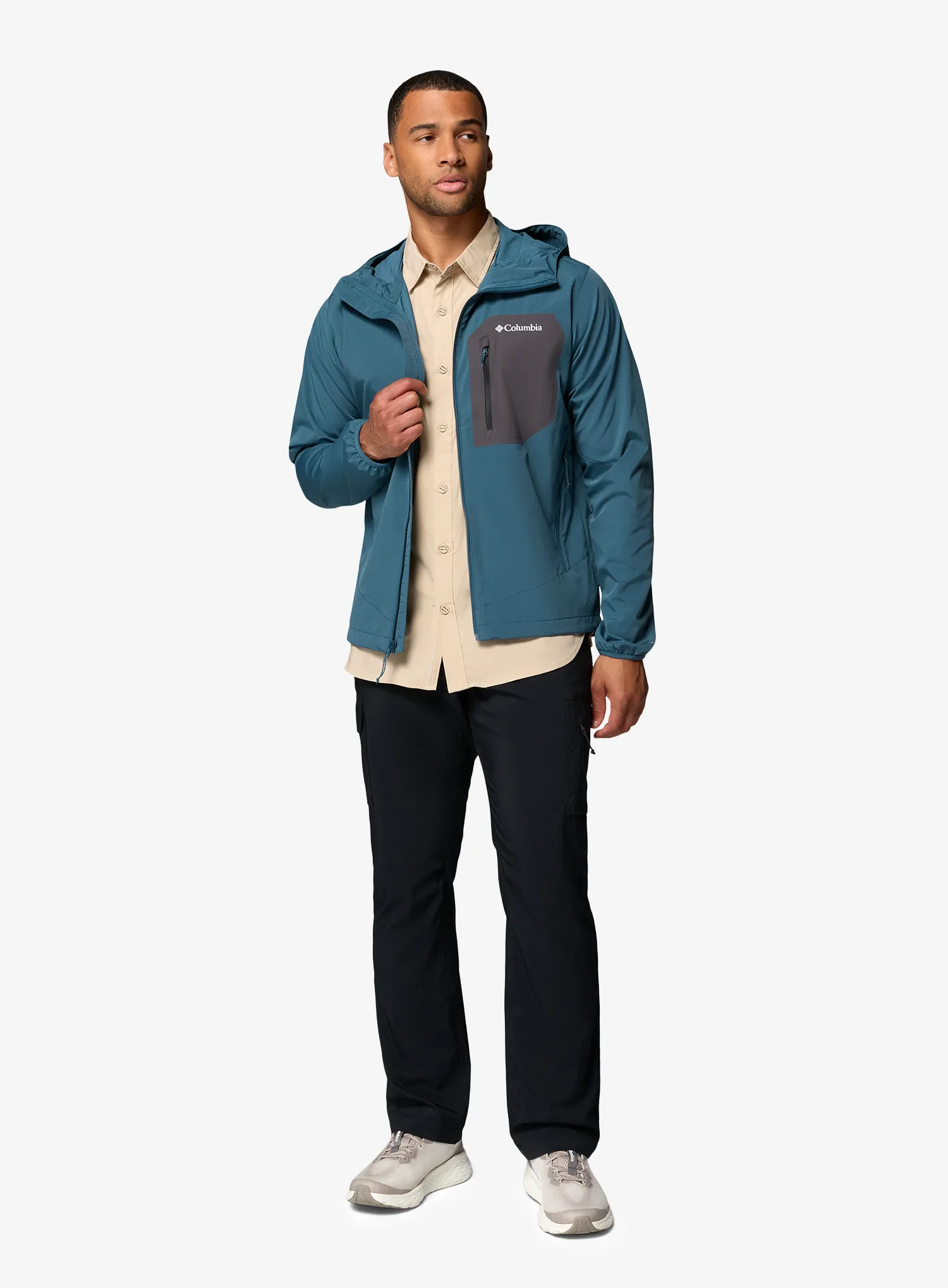 Geaca Softshell Columbia Tall Heights III Hooded Softshell - everblue/shark