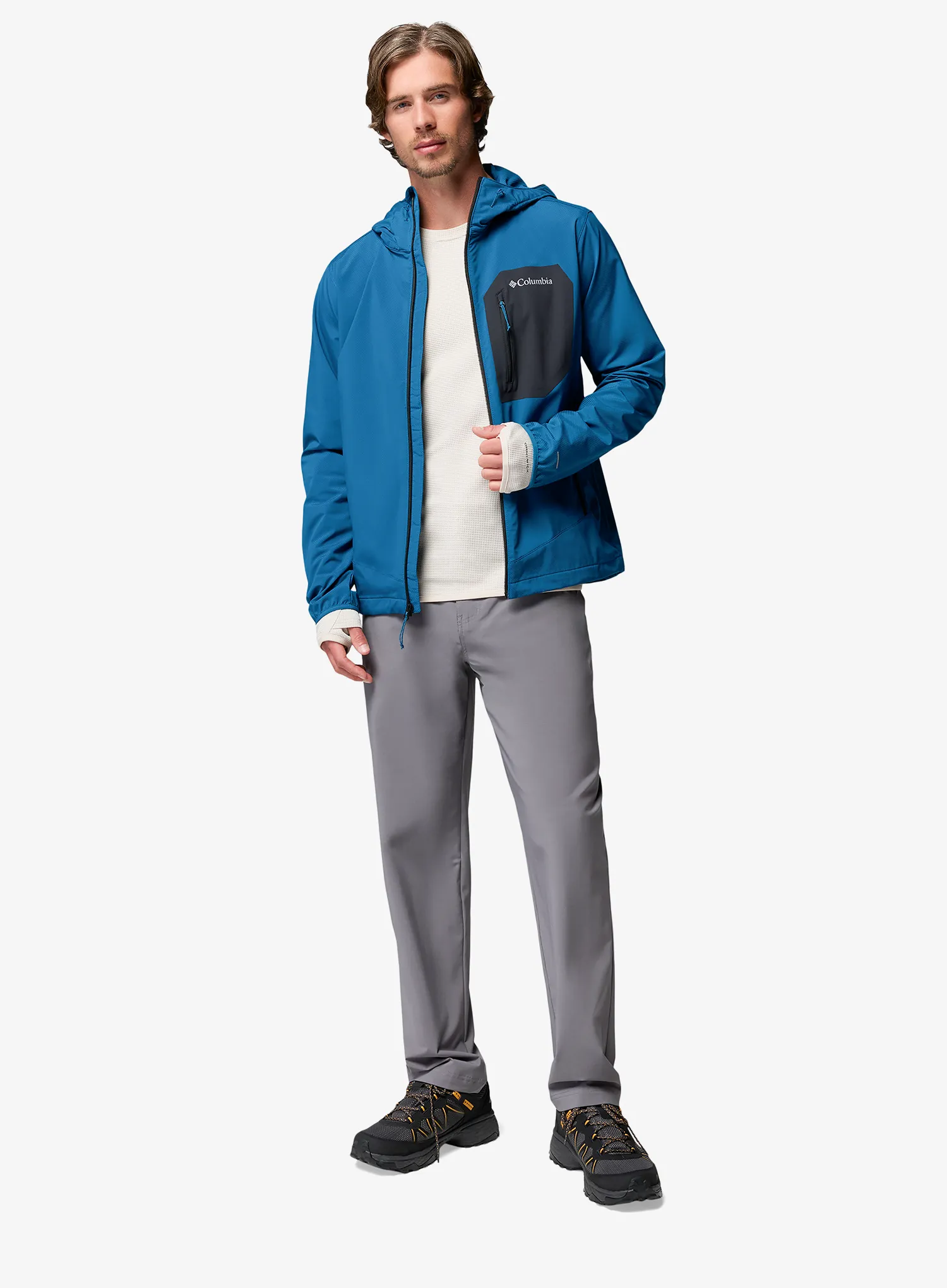 Geaca Softshell Columbia Tall Heights III Hooded Softshell - phoenix blue/black