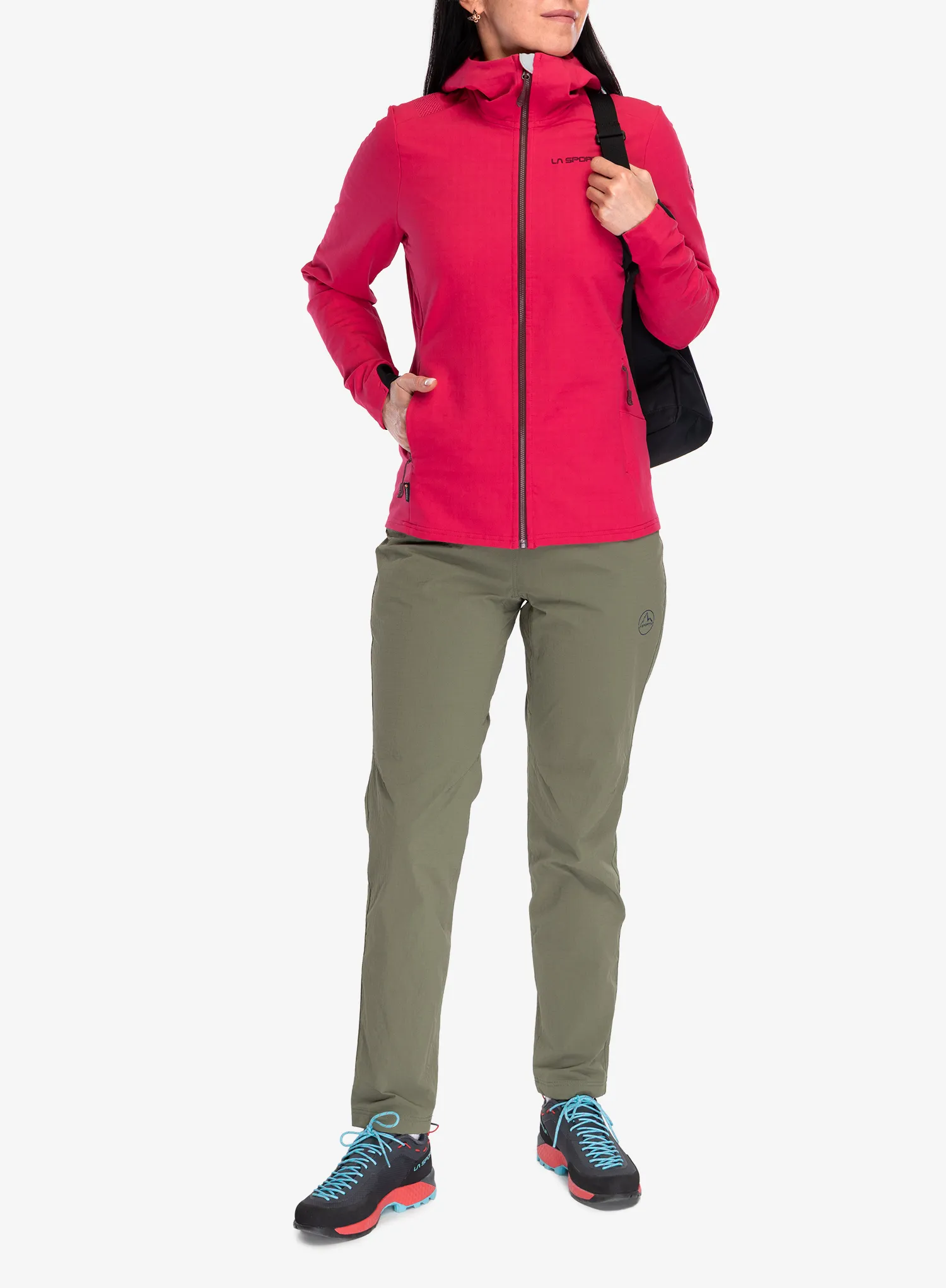 Geaca softshell femei La Sportiva Descender Storm Jacket - azalea/redwood
