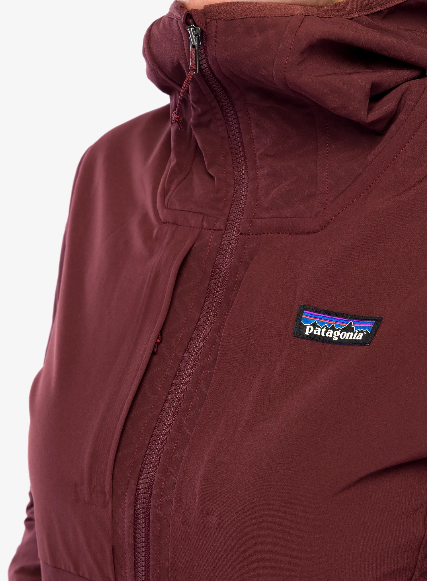 Geaca softshell femei Patagonia R2 CrossStrata Hoody - dark ruby