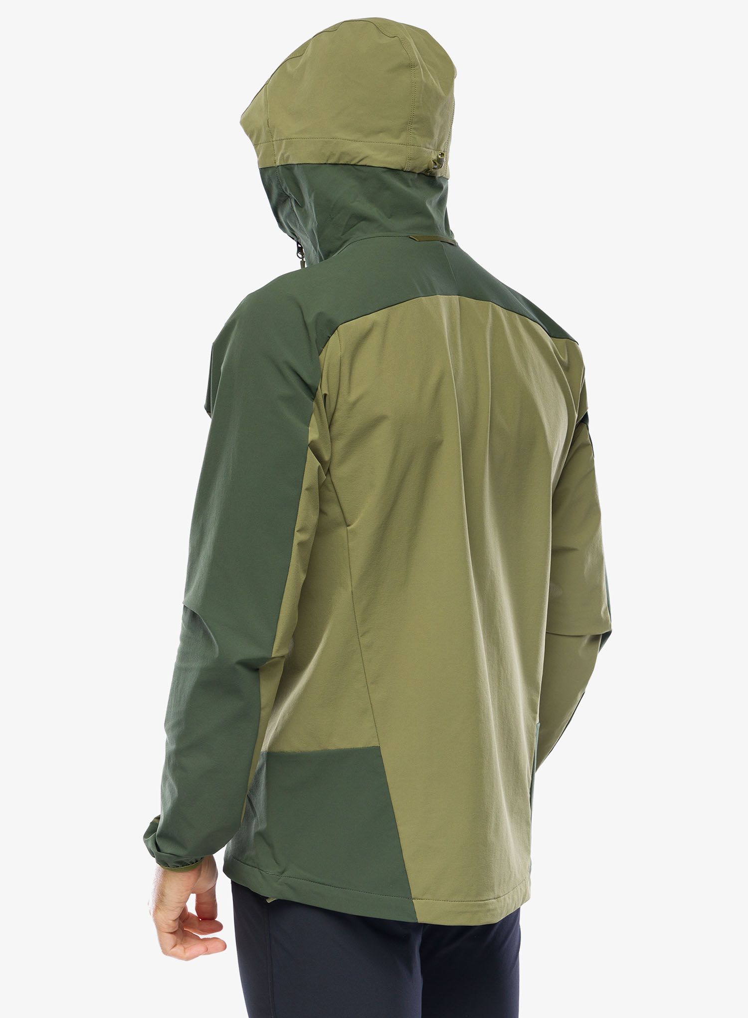 Geaca Softshell Haglofs Moran Softshell Hood - olive green/seaweed green