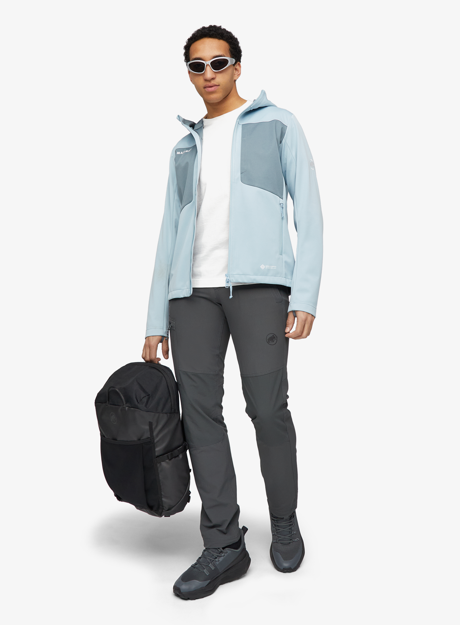 Geaca Softshell Mammut Ultimate VIII SO Hooded Jacket - nebla/strata
