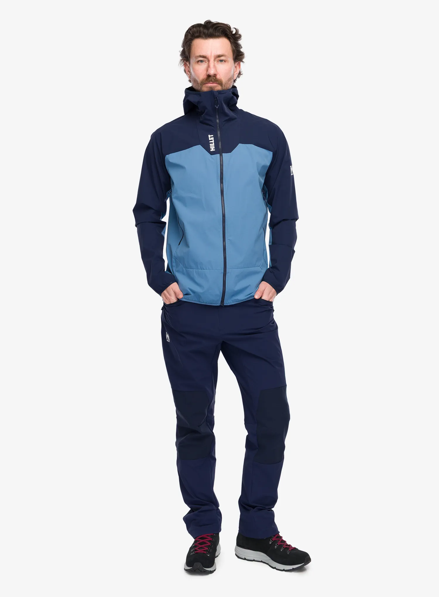 Geaca Softshell Millet Kamet Xcs Light Hoodie - coronet blue/saphir