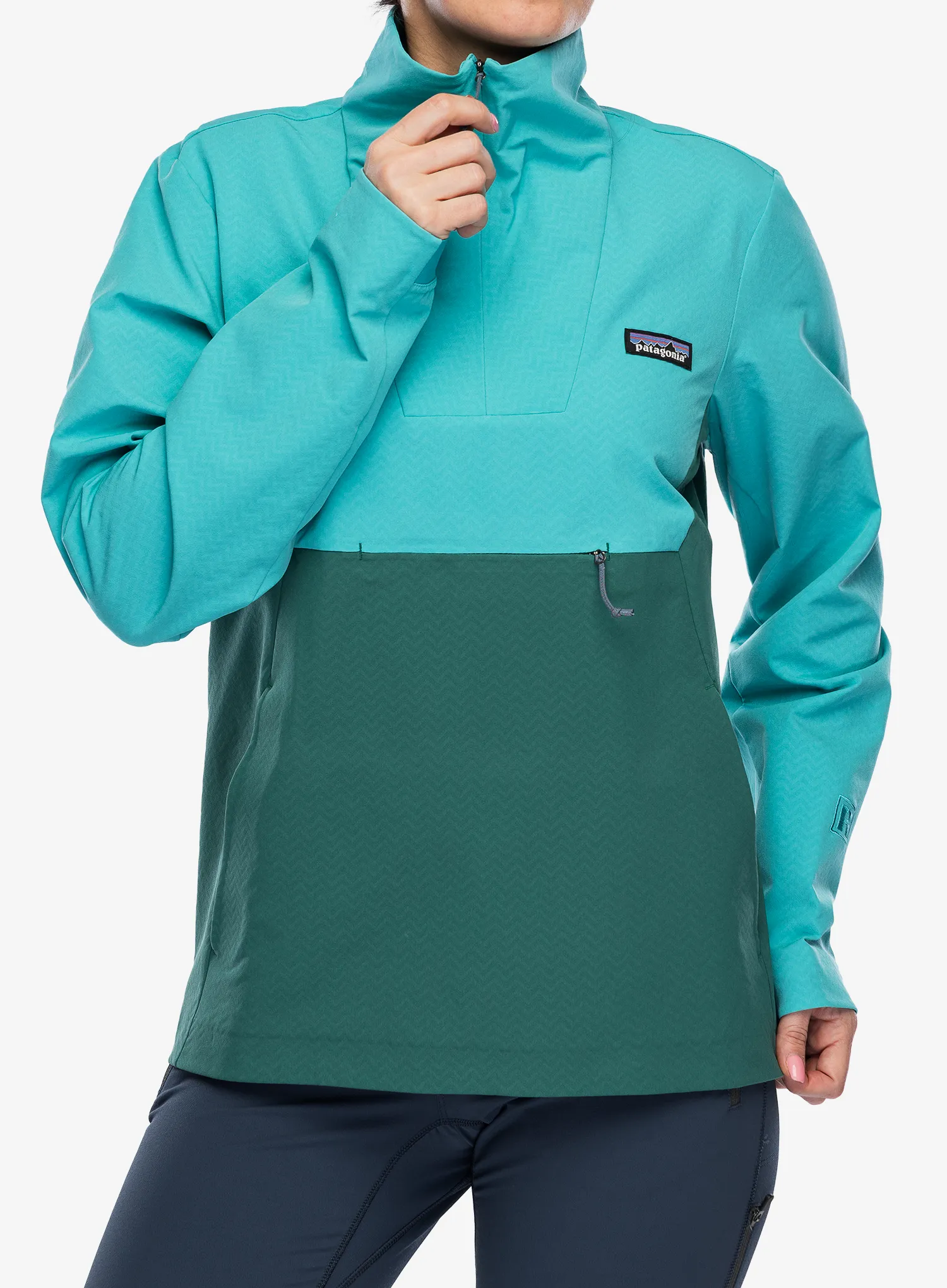 Geaca Softshell Patagonia R1 CrossStrata P/O - conifer green
