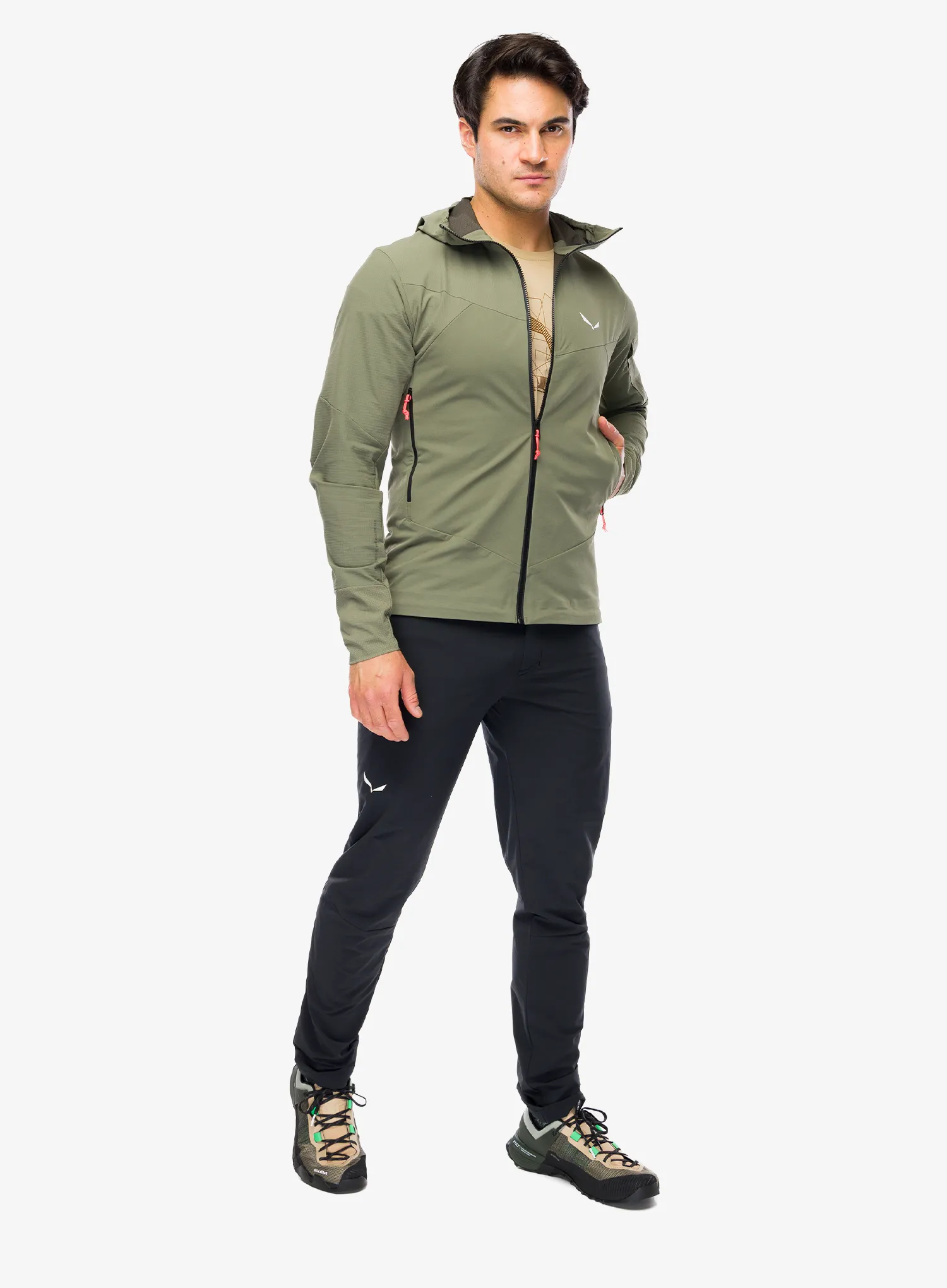 Geaca Softshell Salewa Agner Dst Jacket - faded green